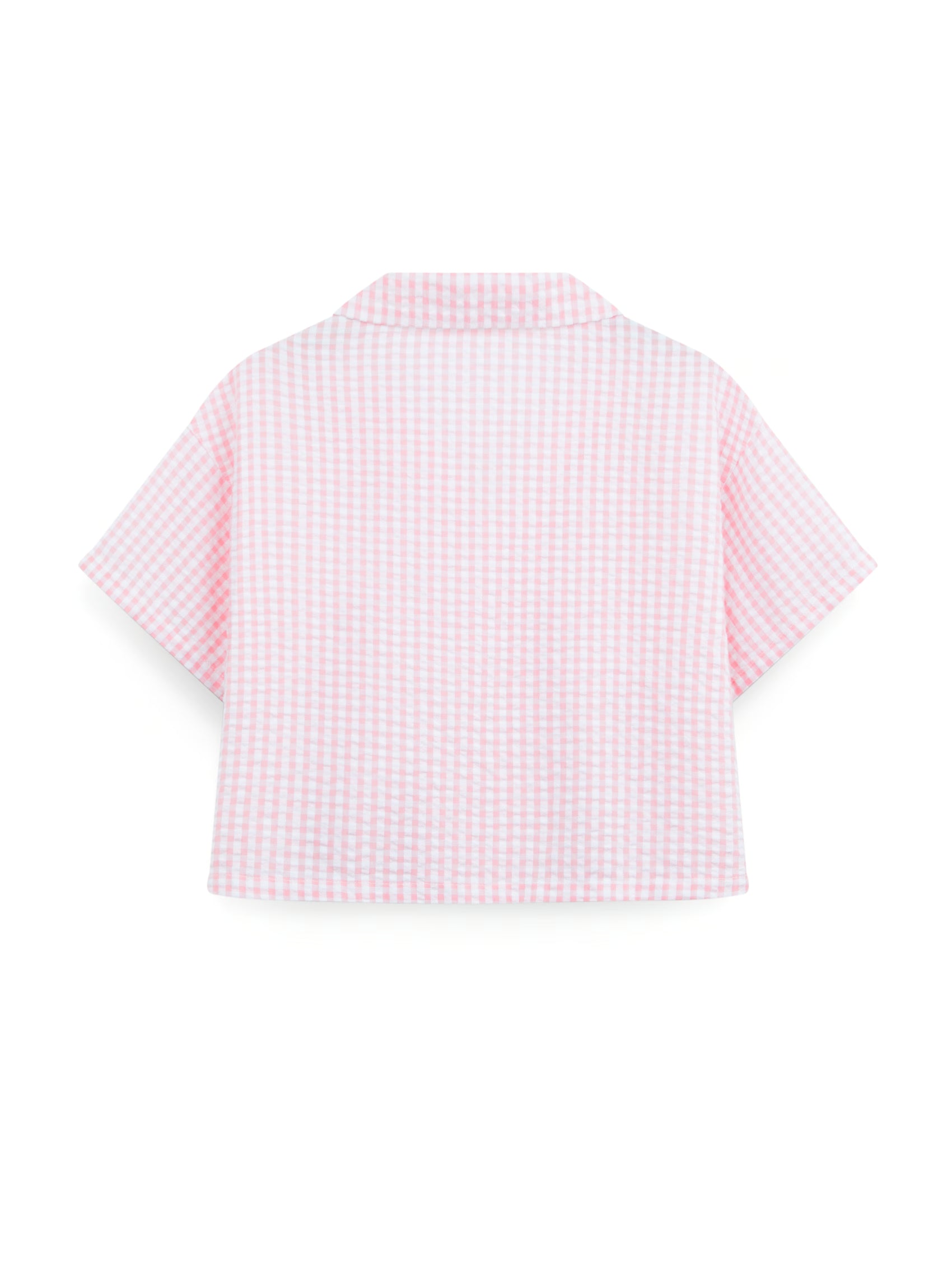 AIIZ Girl's Check Short Sleeve Shirt
