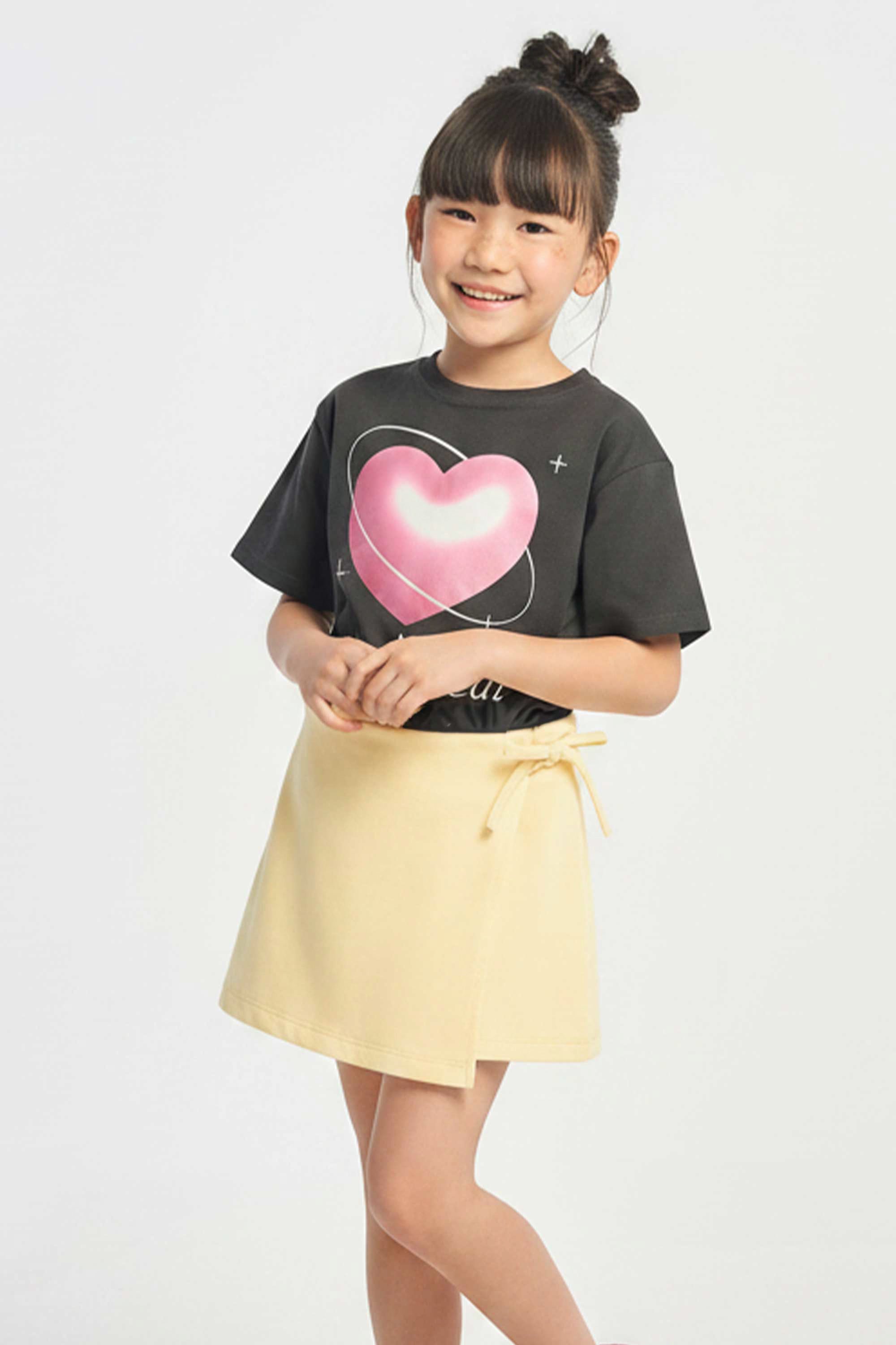AIIZ Girl's Knit Wrap Skort