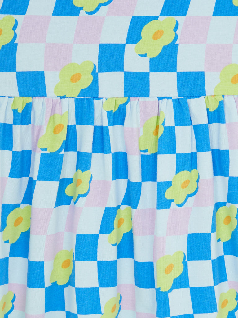 AIIZ Girl's Printed Jersey Dress