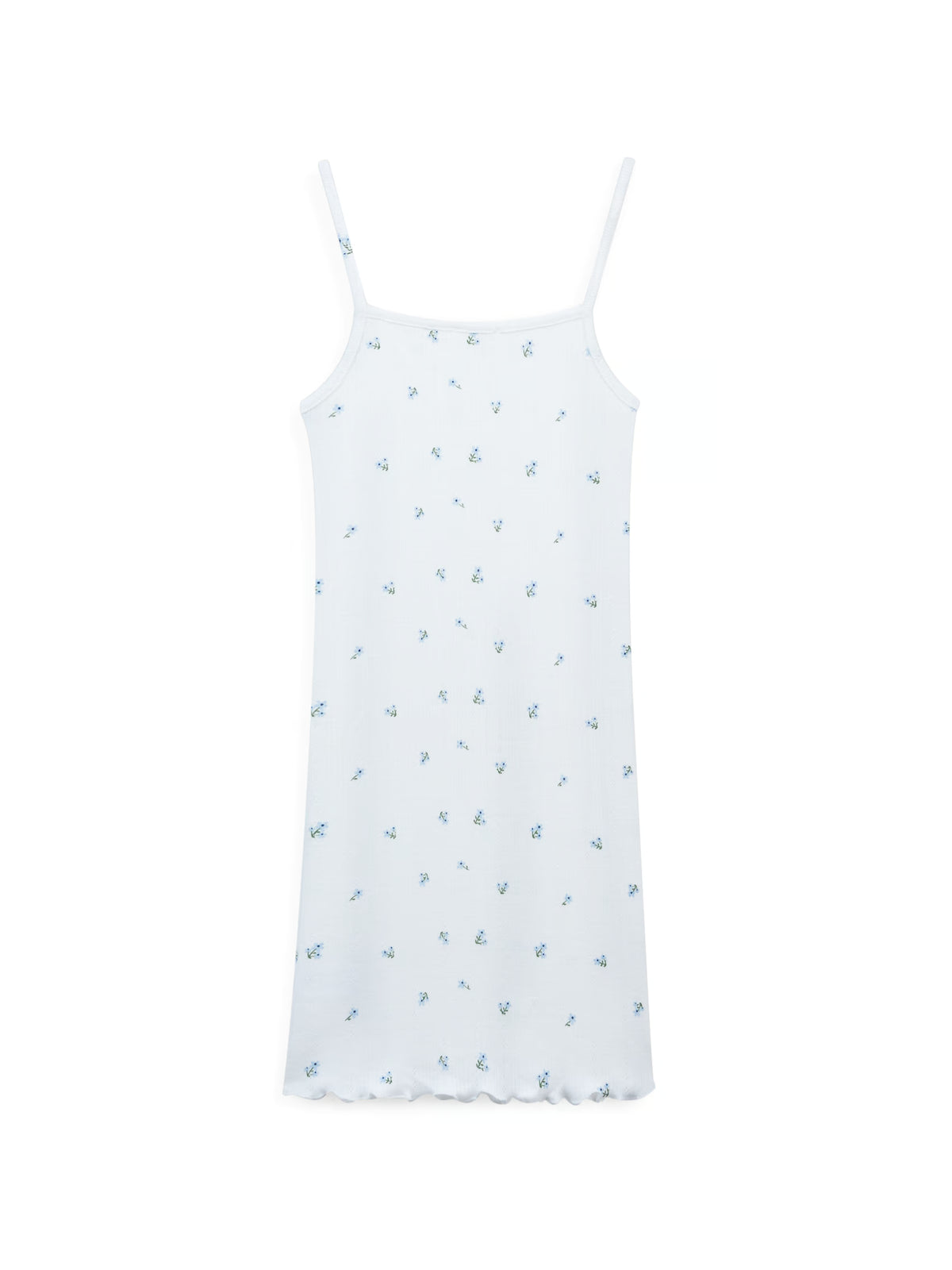 AIIZ Girl's Pointelle Strappy Dress