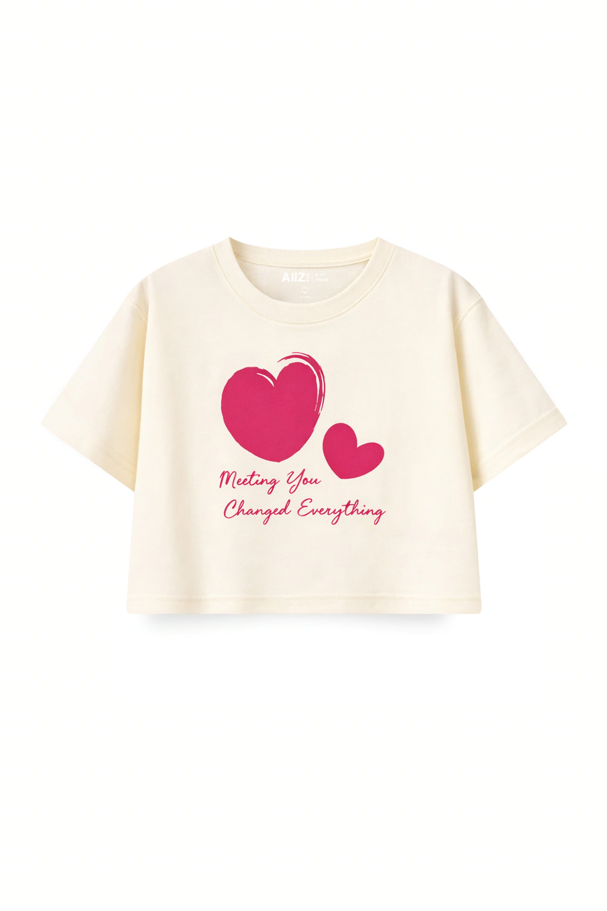 AIIZ Girl's 2-Piece T-Shirt and Shorts Set