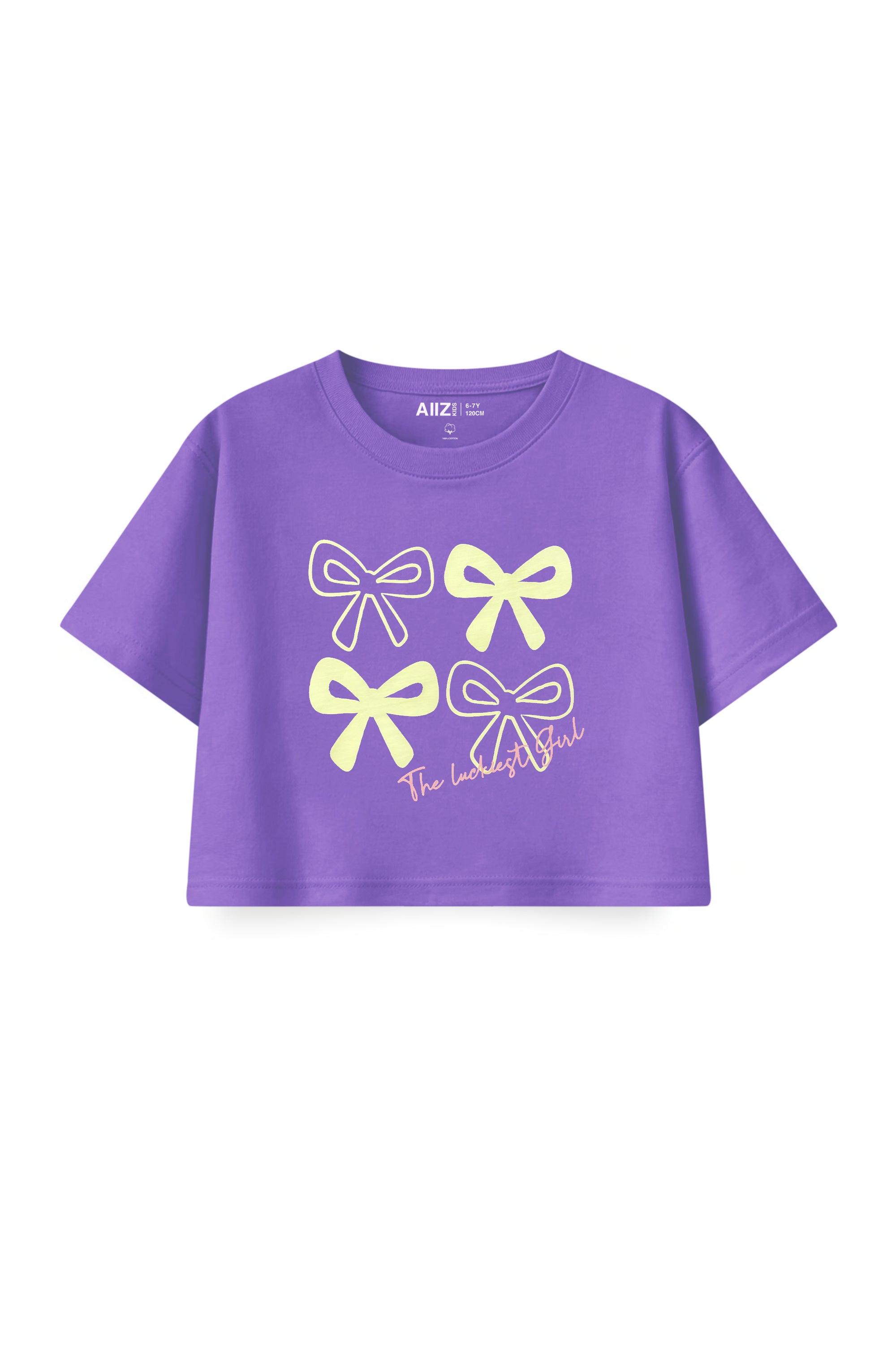 AIIZ Girl's 2-Piece T-Shirt and Shorts Set