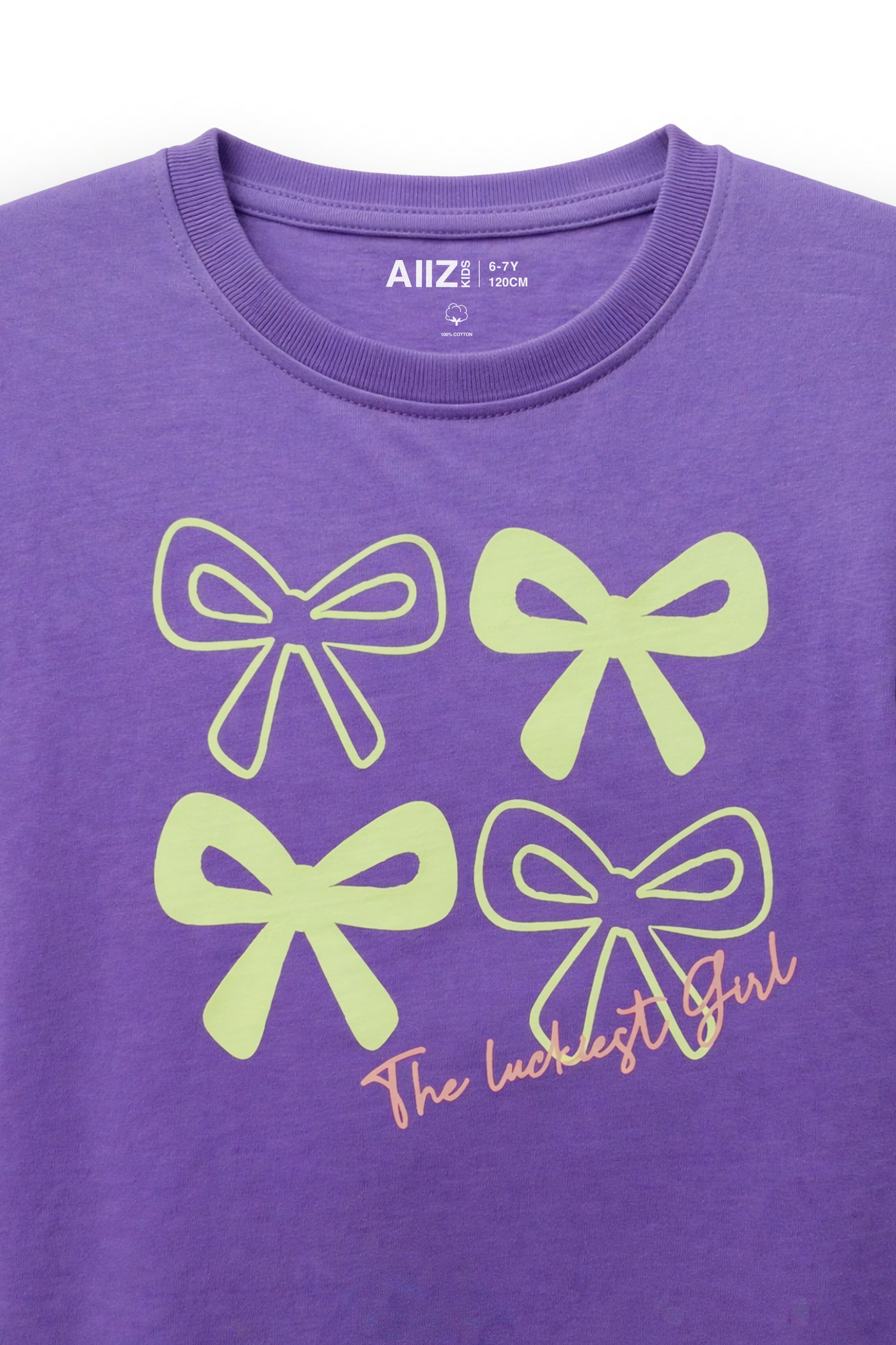 AIIZ Girl's 2-Piece T-Shirt and Shorts Set