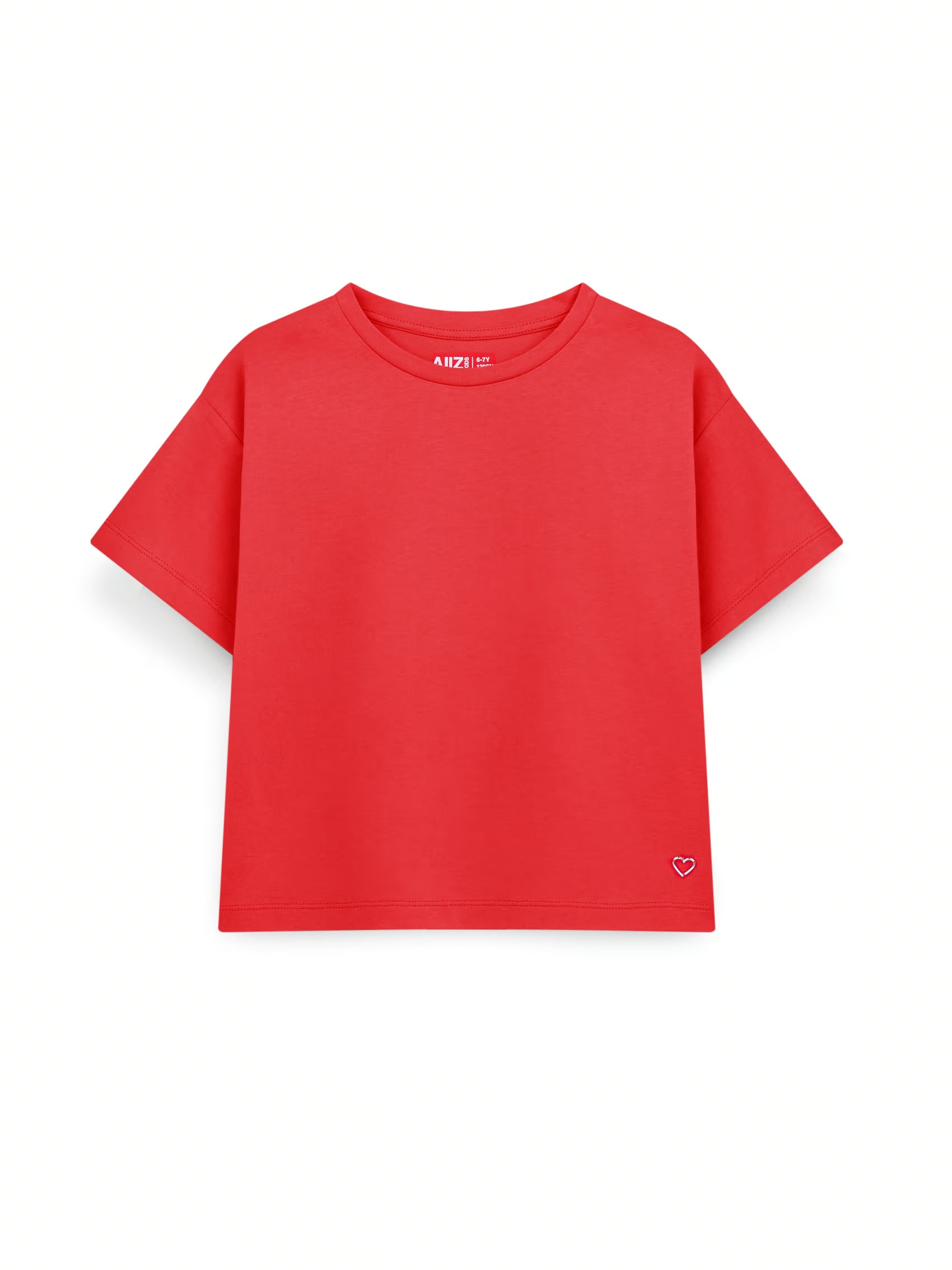 AIIZ Girl's Crew Neck T-Shirt