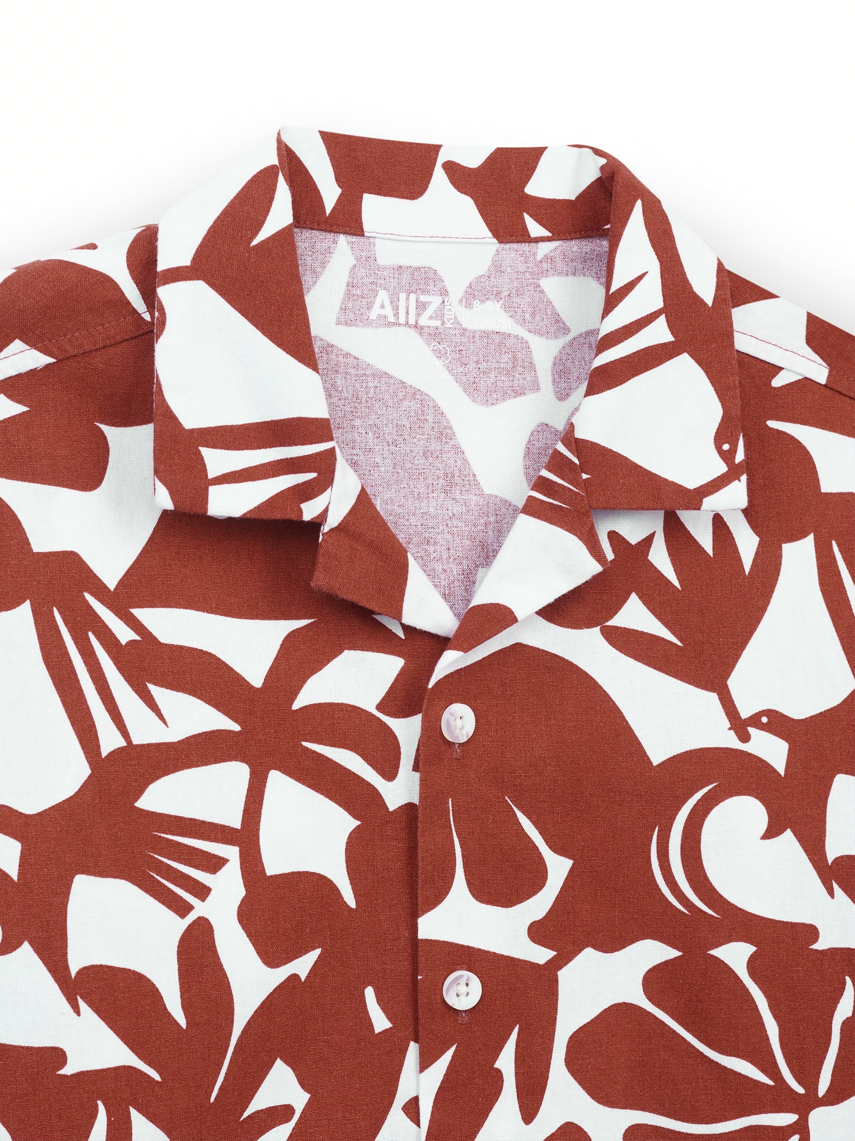 AIIZ Boy’s Printed Short Sleeve Shirt
