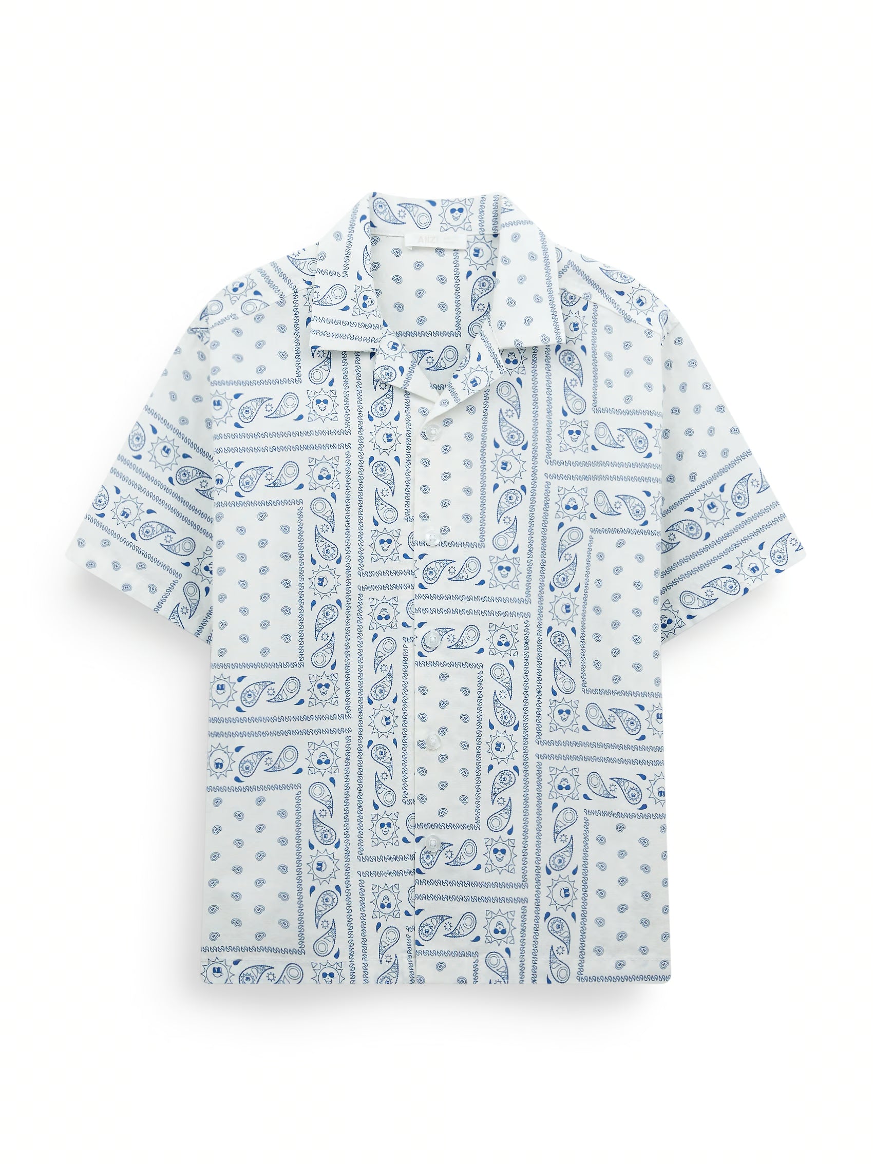 AIIZ Boy's Printed Shirt (OFF WHITE / 4-5Y)