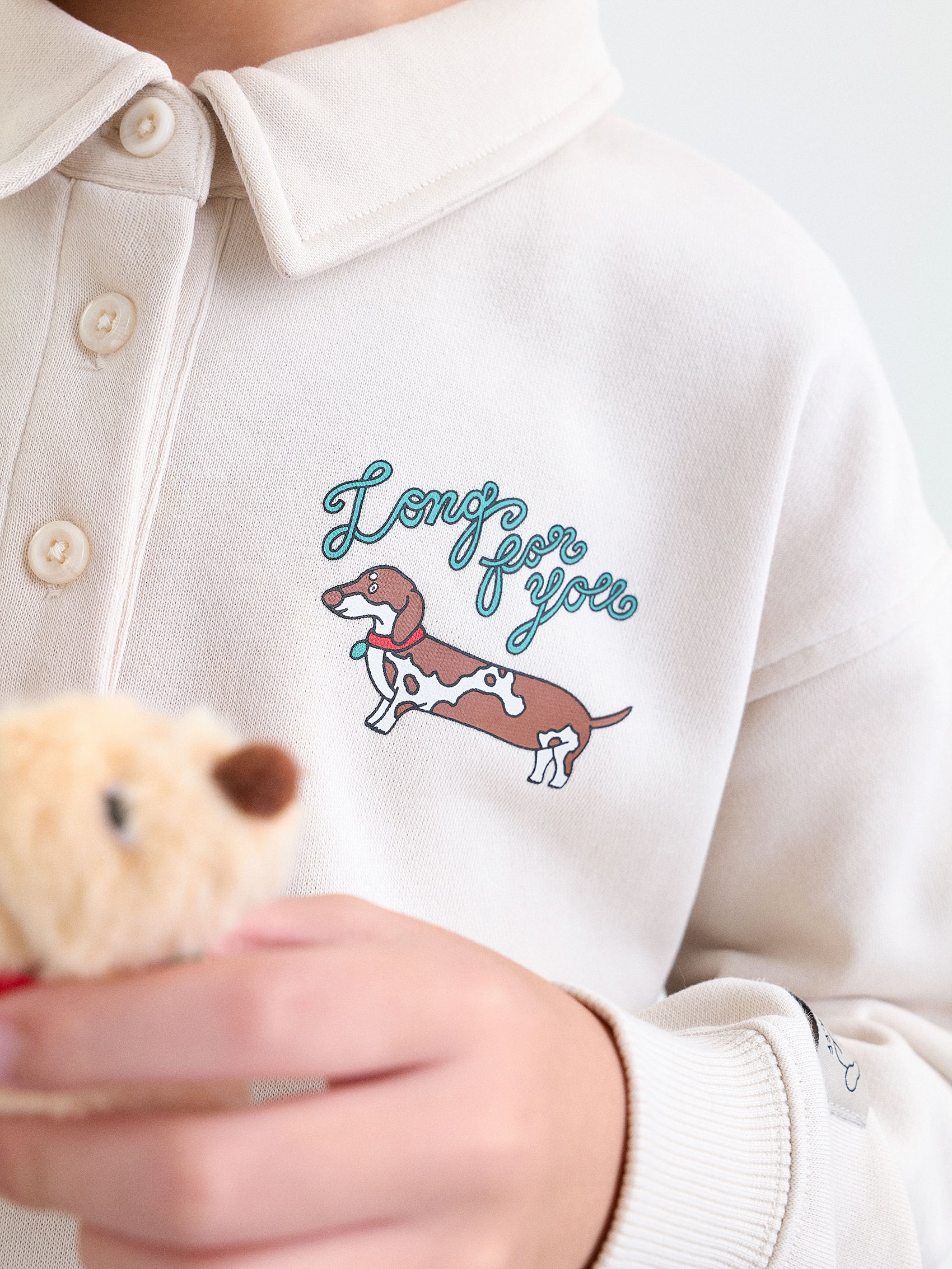 AIIZ Boy's Petite Cafe Polo Sweatshirt