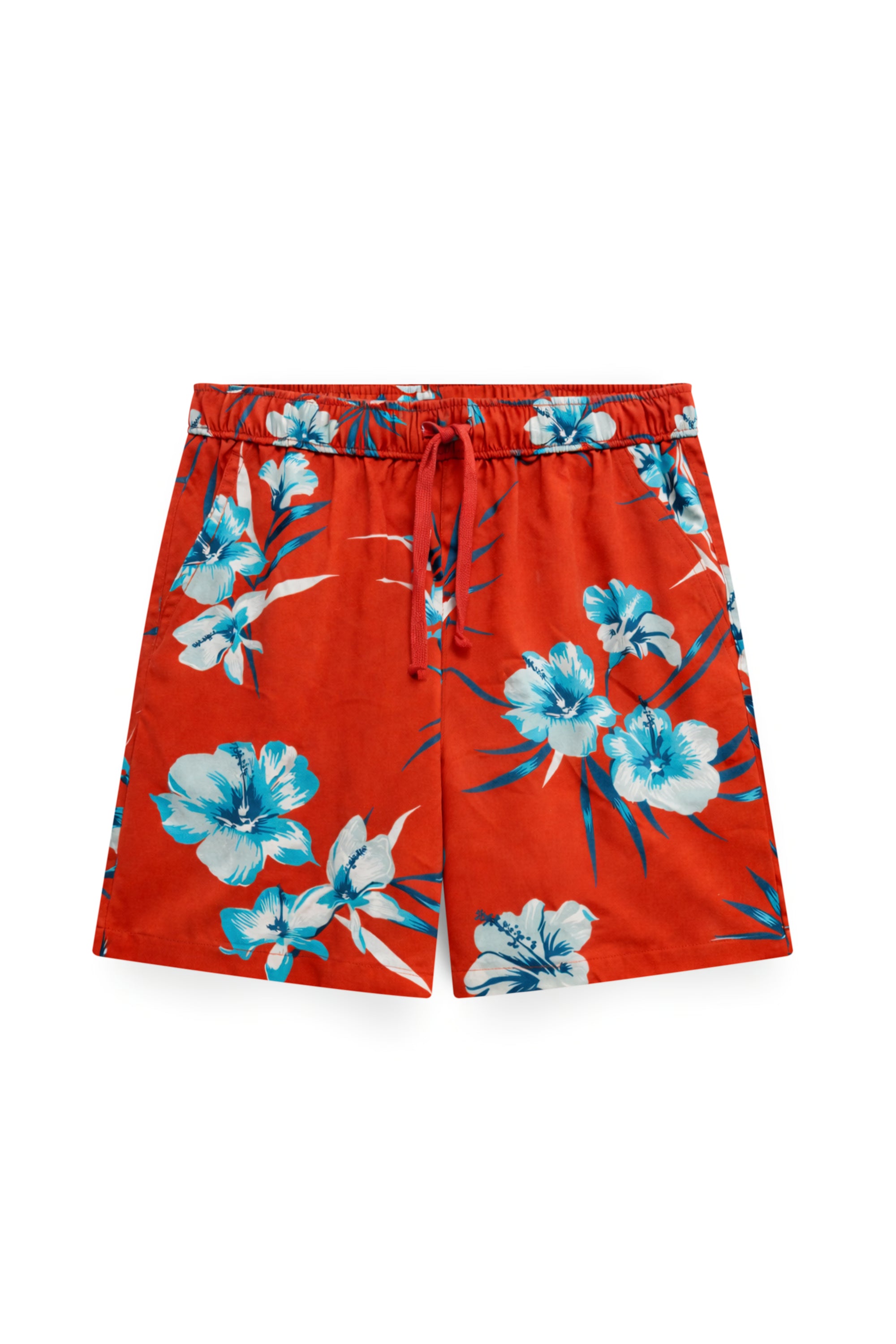 AIIZ Kids’ Songkran Floral Shorts – 100% Rayon