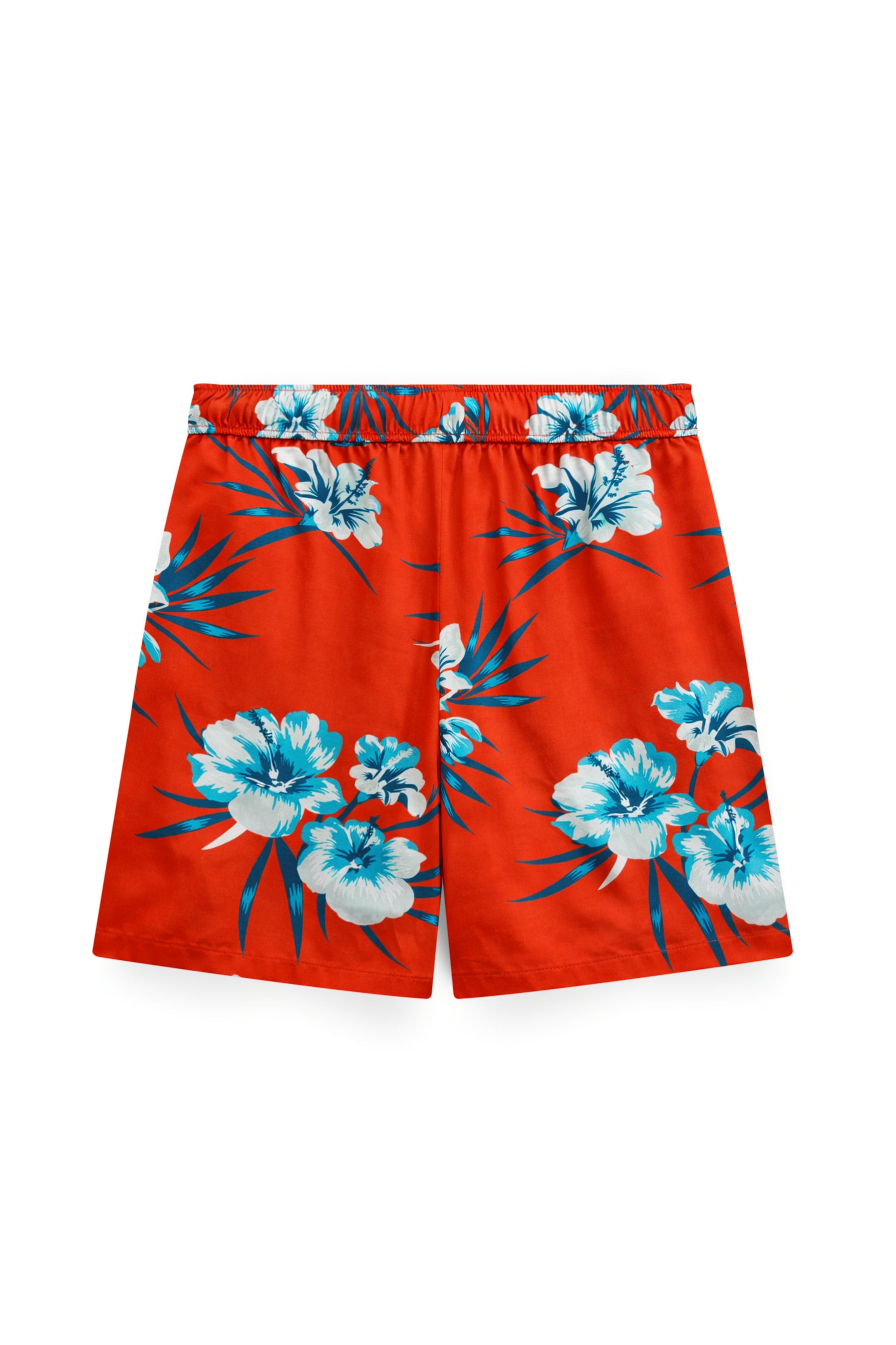 AIIZ Kids’ Songkran Floral Shorts – 100% Rayon