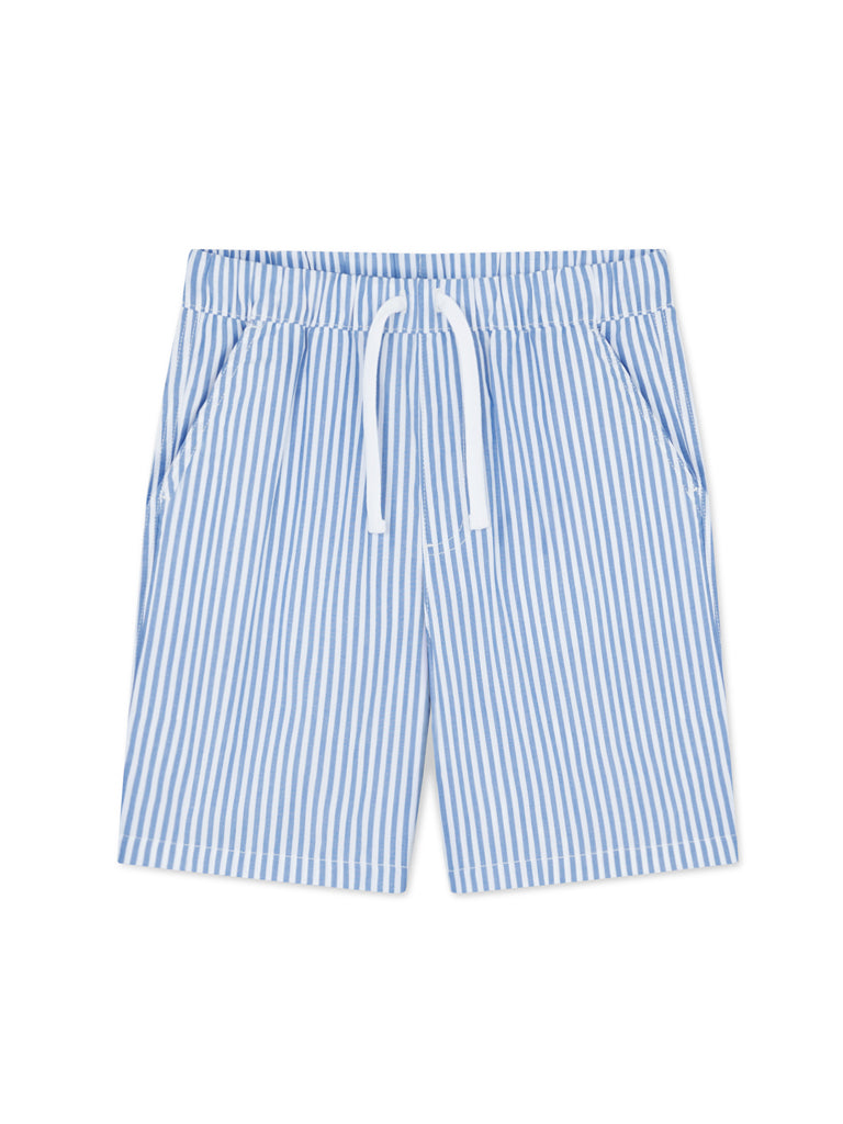 AIIZ Boy's Striped Easy Shorts (Dark Blue / 4-5Y)