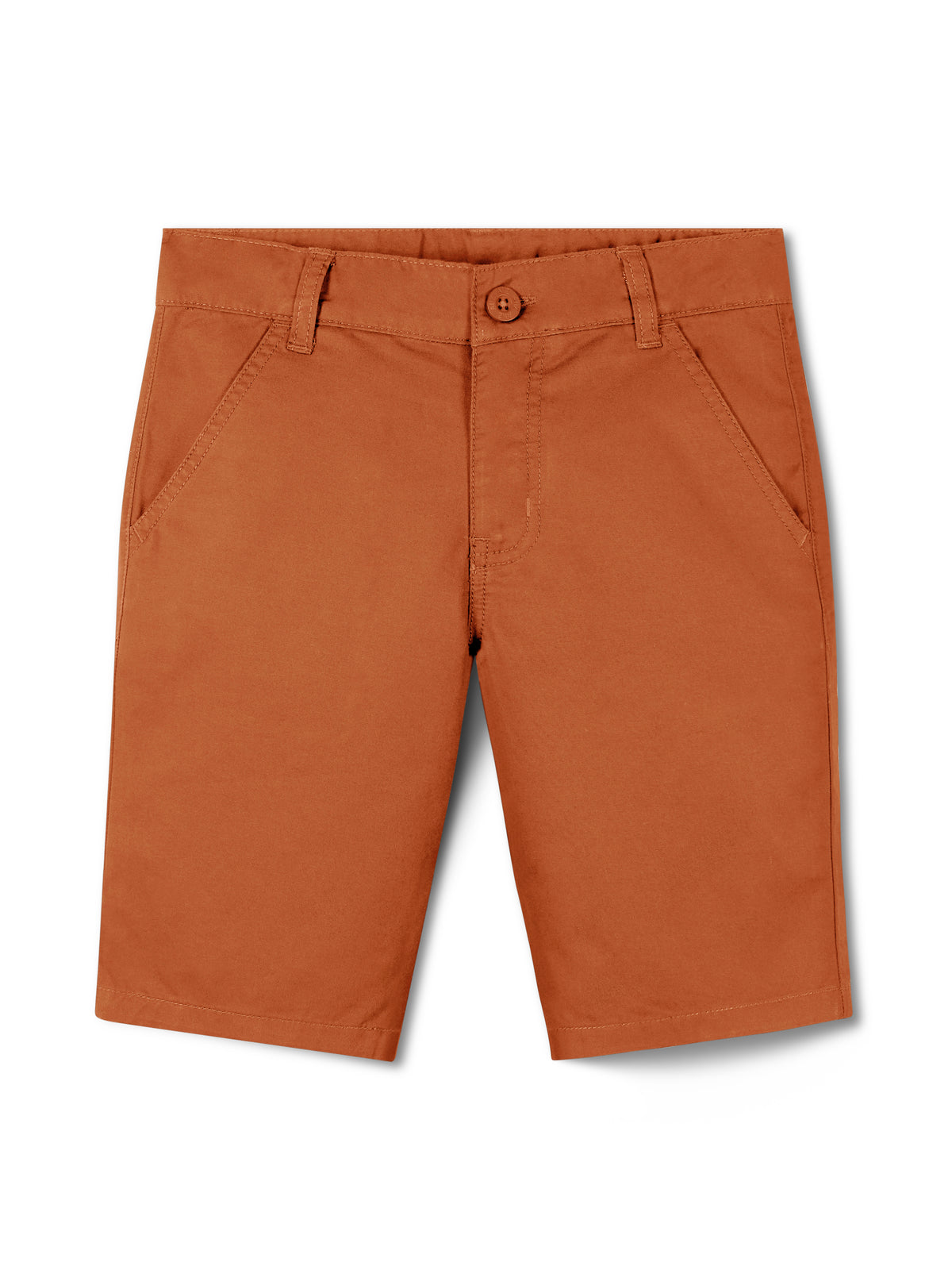 AIIZ Boy's Chino Shorts (Orange / 4-5Y)