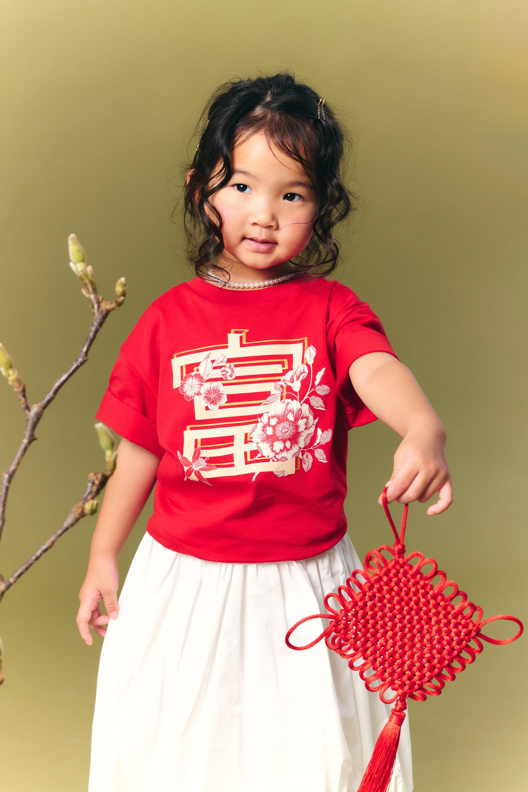 AIIZ Kids Trail of Blessings Graphic T-Shirt