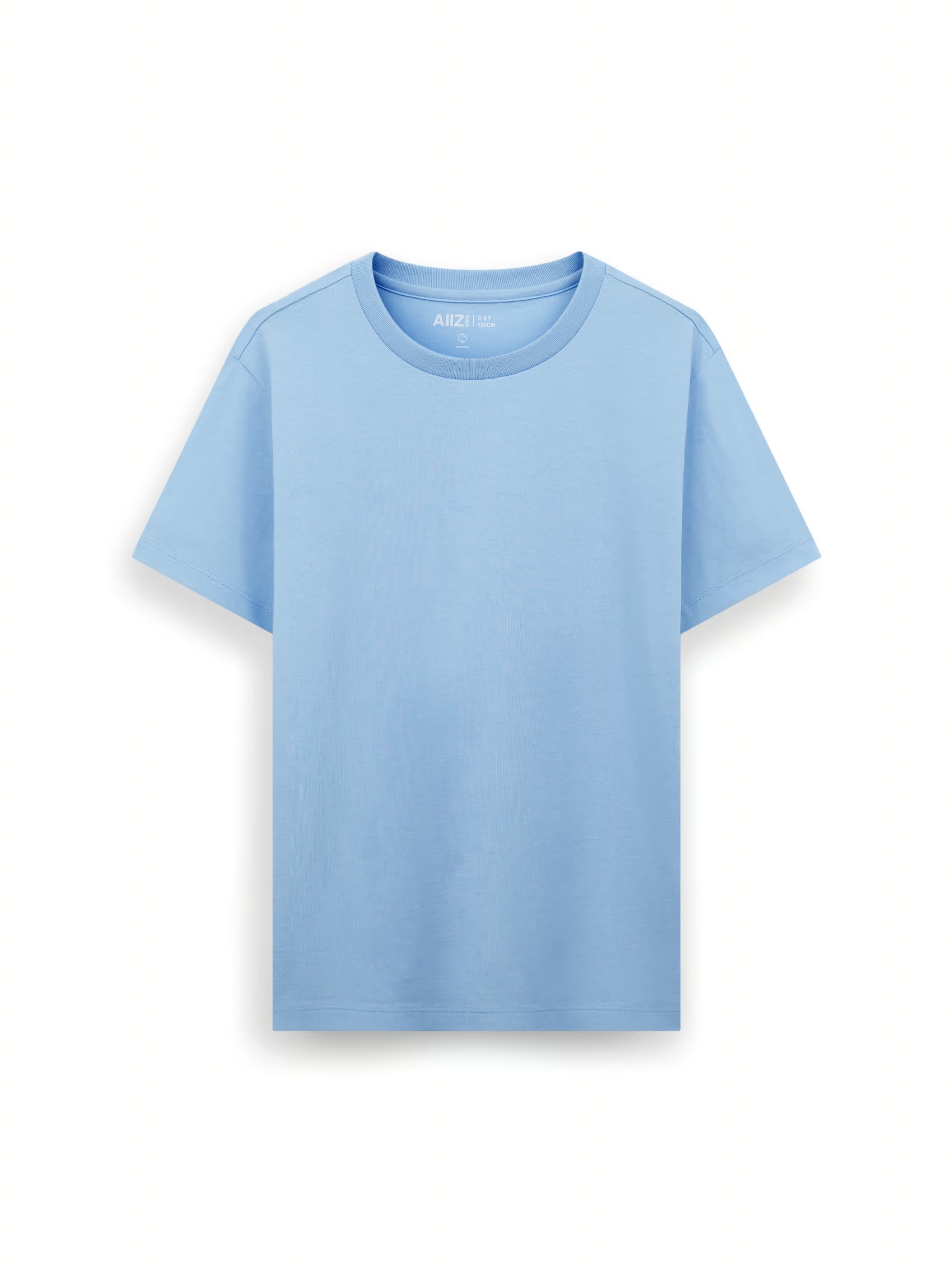 AIIZ Boy’s Cotton T-Shirt (Light Blue / 4-5Y)