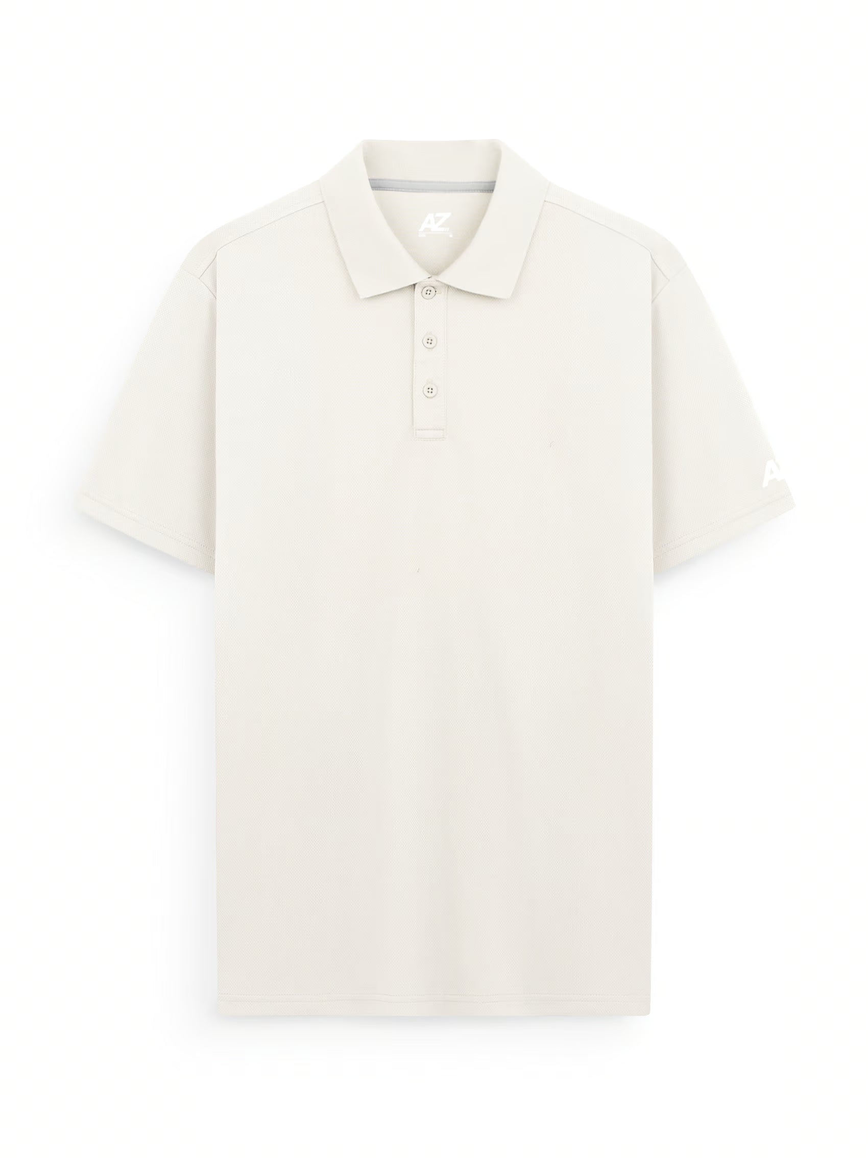 AIIZ Men's Quick Dry Active Polo Shirt (Beige / S)