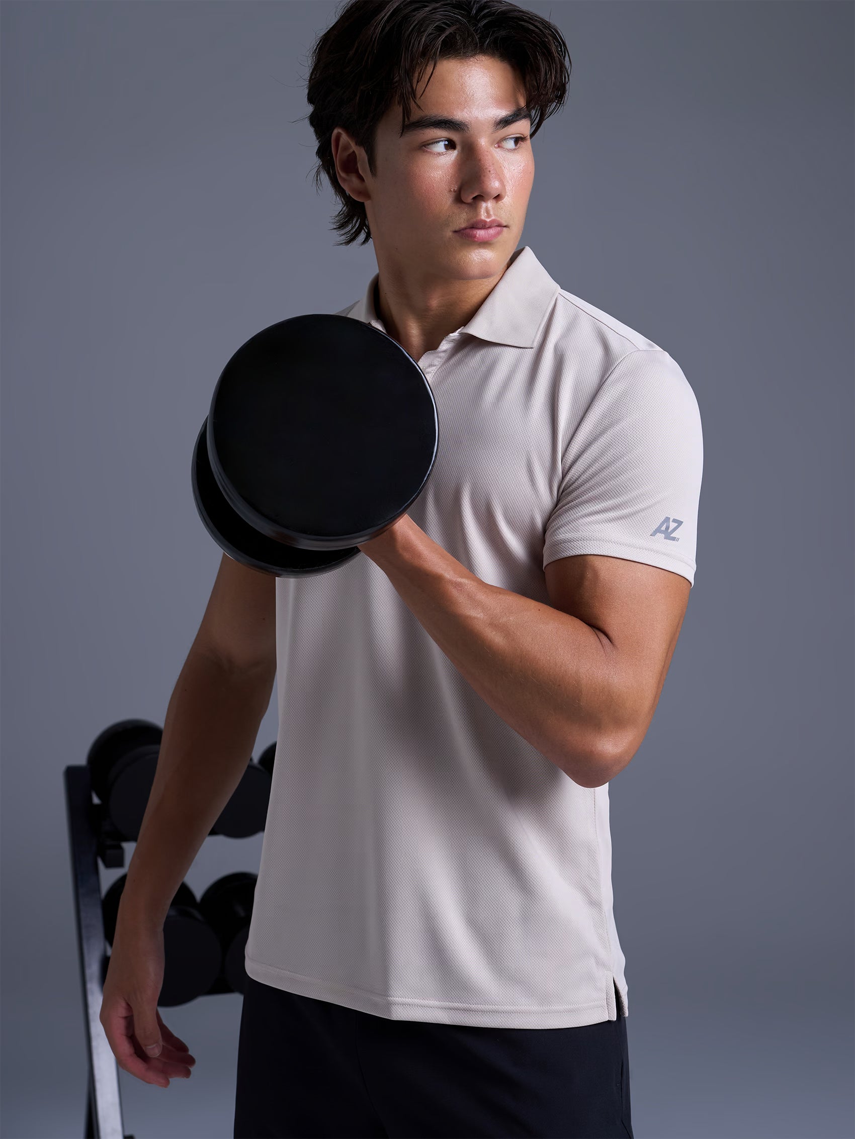 AIIZ Men's Quick Dry Active Polo Shirt