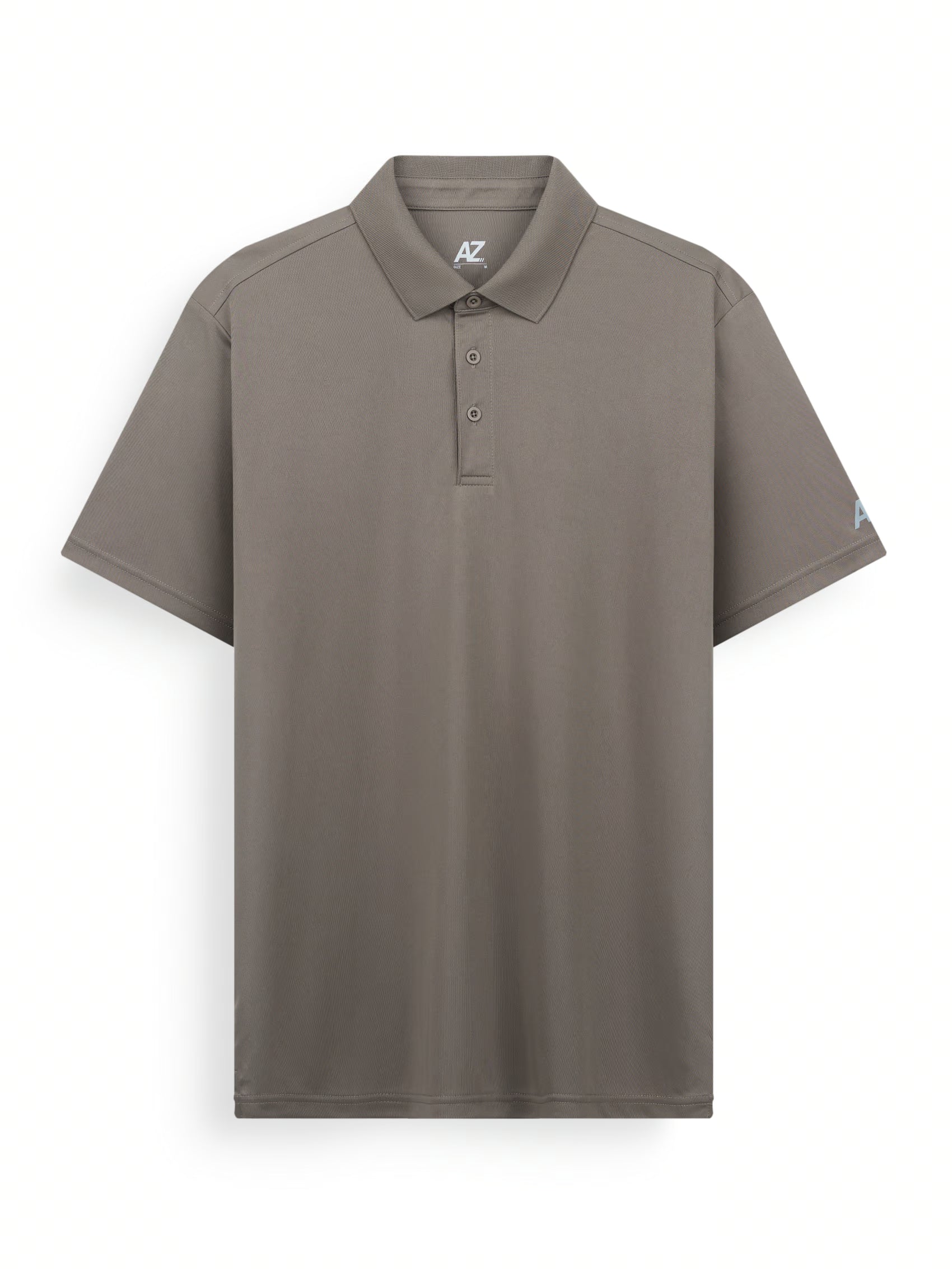 AIIZ Men's Quick Dry Active Polo Shirt (Dark Brown / S)