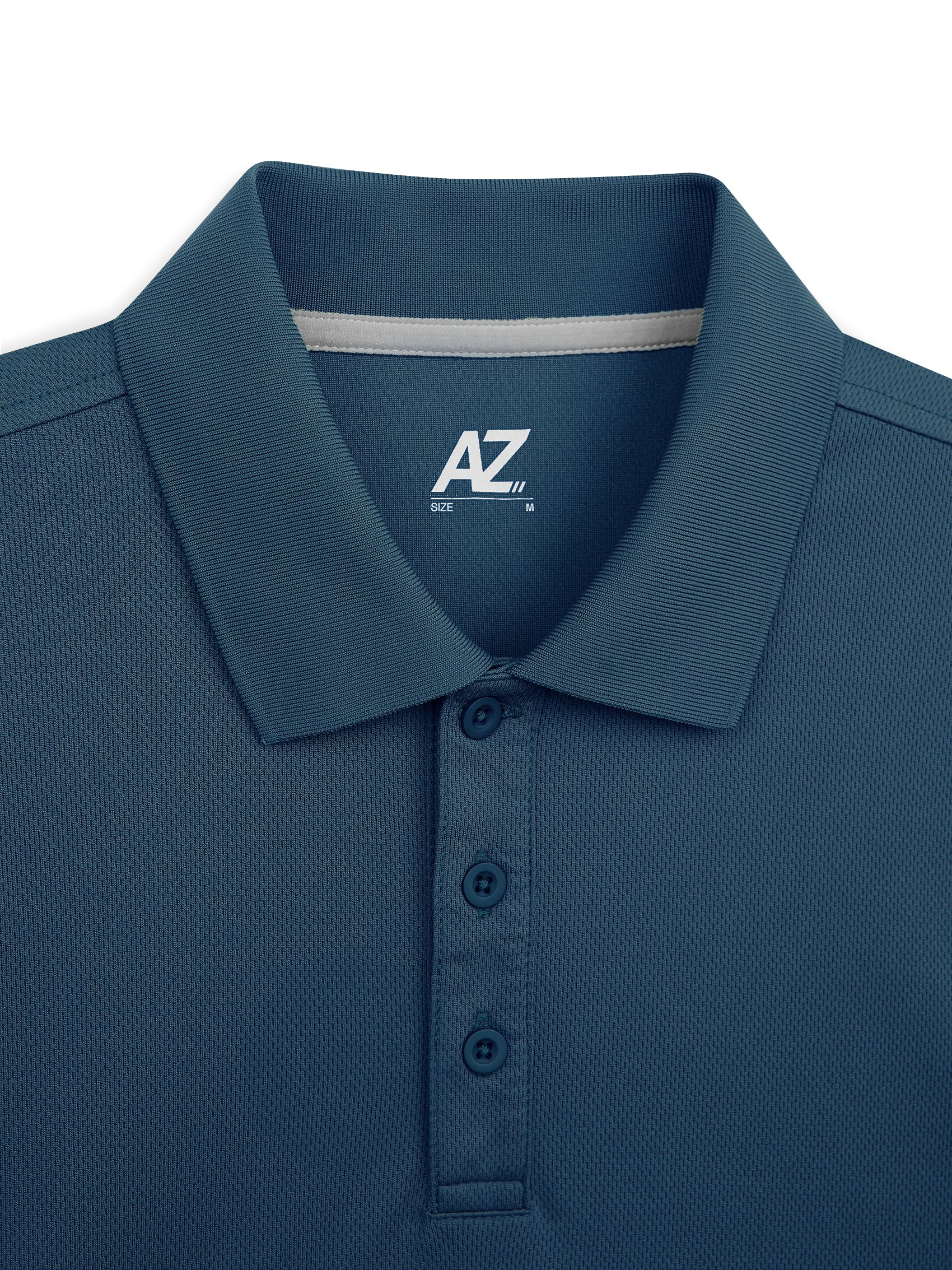 AIIZ Men's Mesh Quick Dry Active Polo Shirt