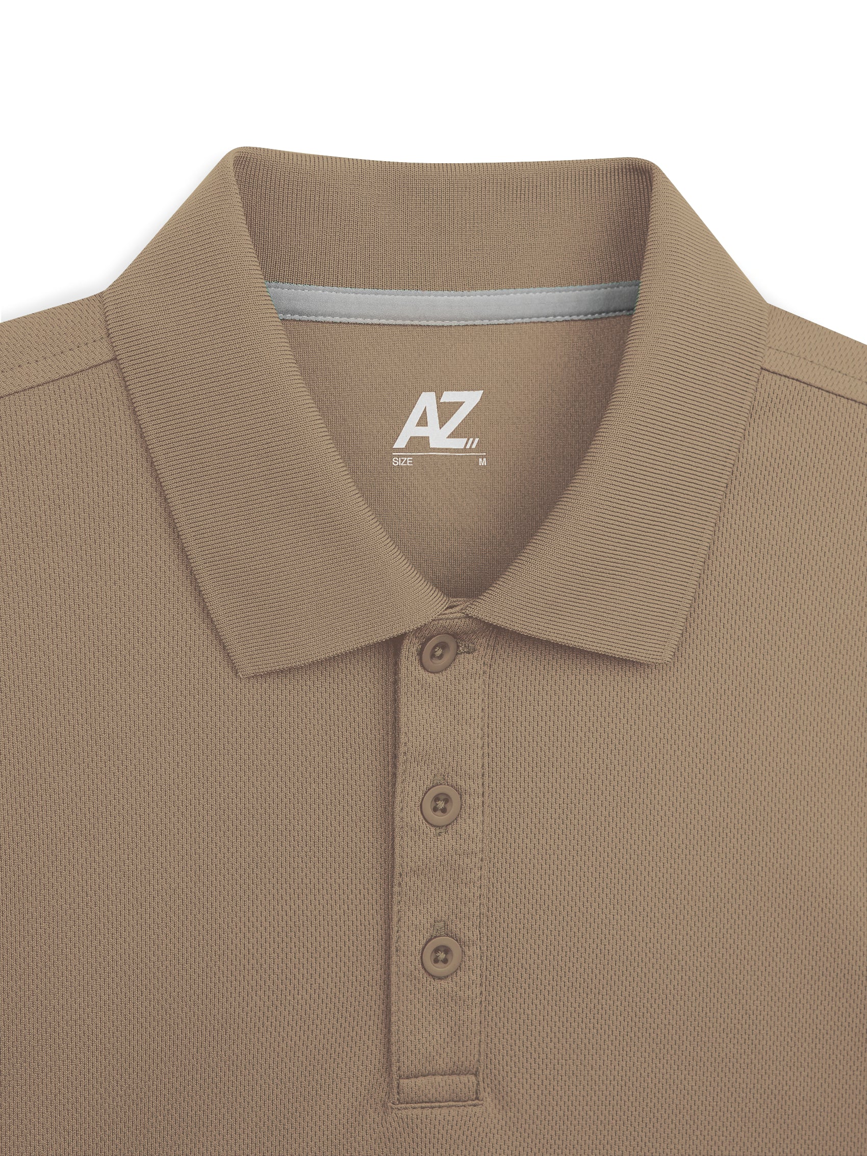 AIIZ Men's Mesh Quick Dry Active Polo Shirt