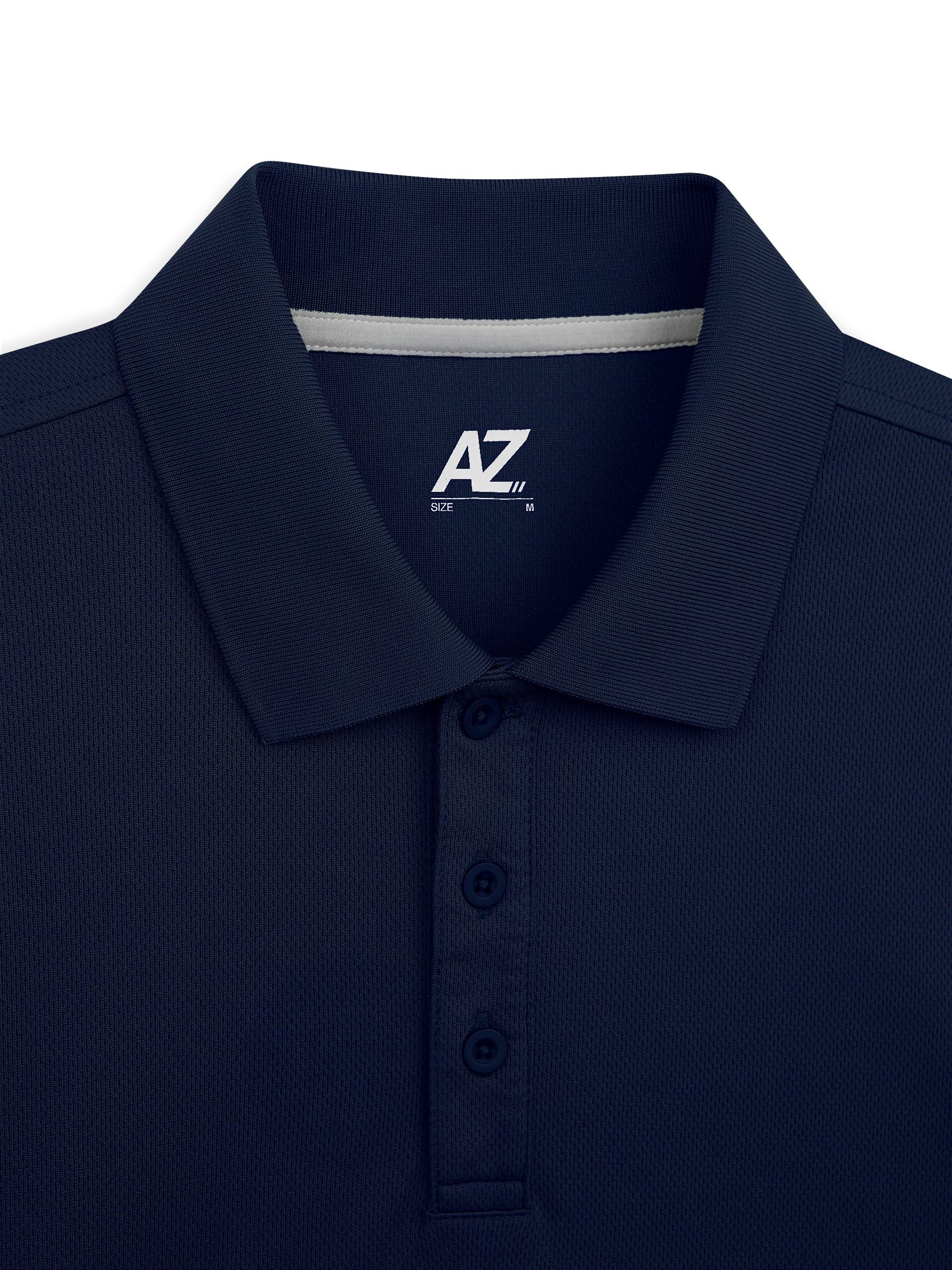 AIIZ Men's Mesh Quick Dry Active Polo Shirt