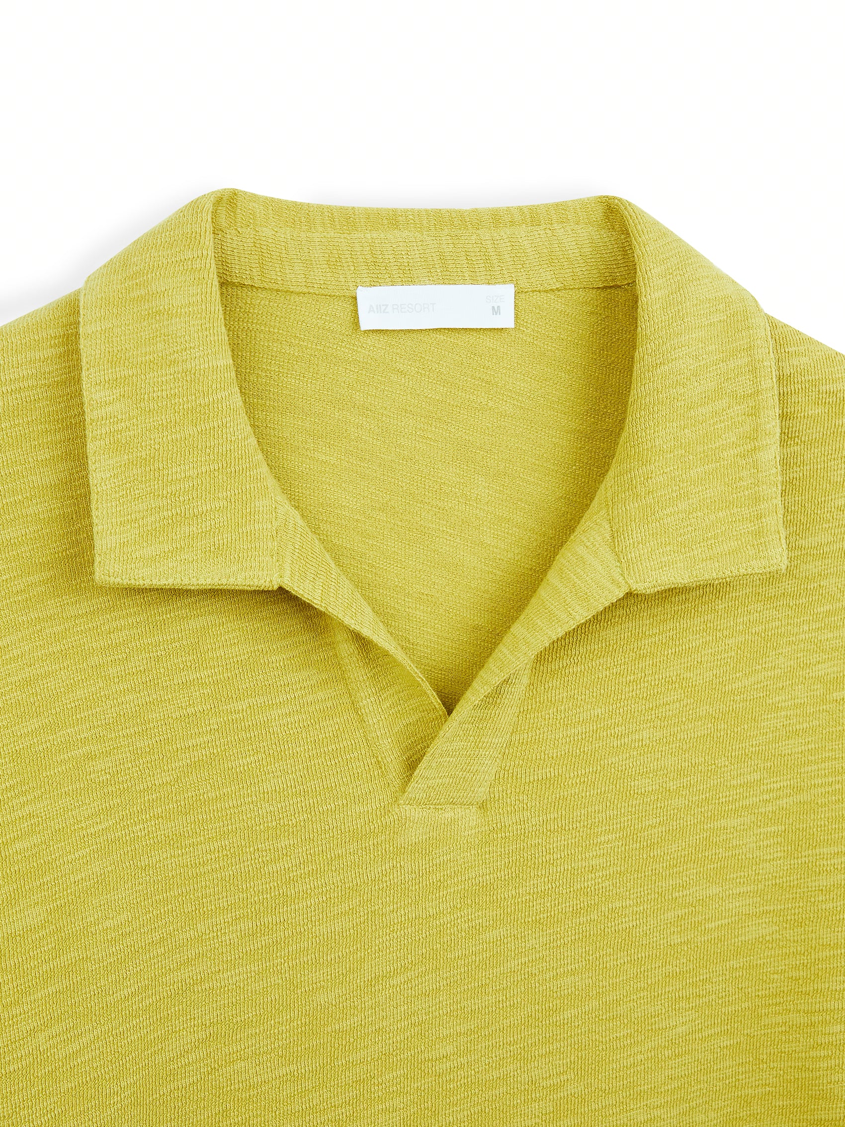AIIZ Men's Open Collar Polo Shirt