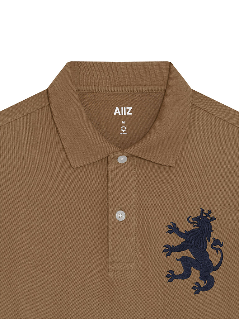 Men's Big Lion Pique Polo Shirts