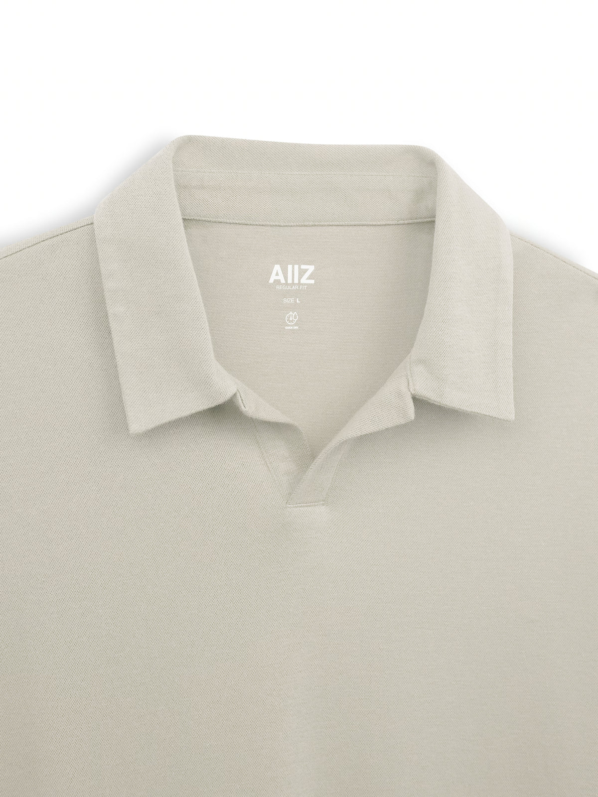 AIIZ Men’s Open Collar Polo Shirt