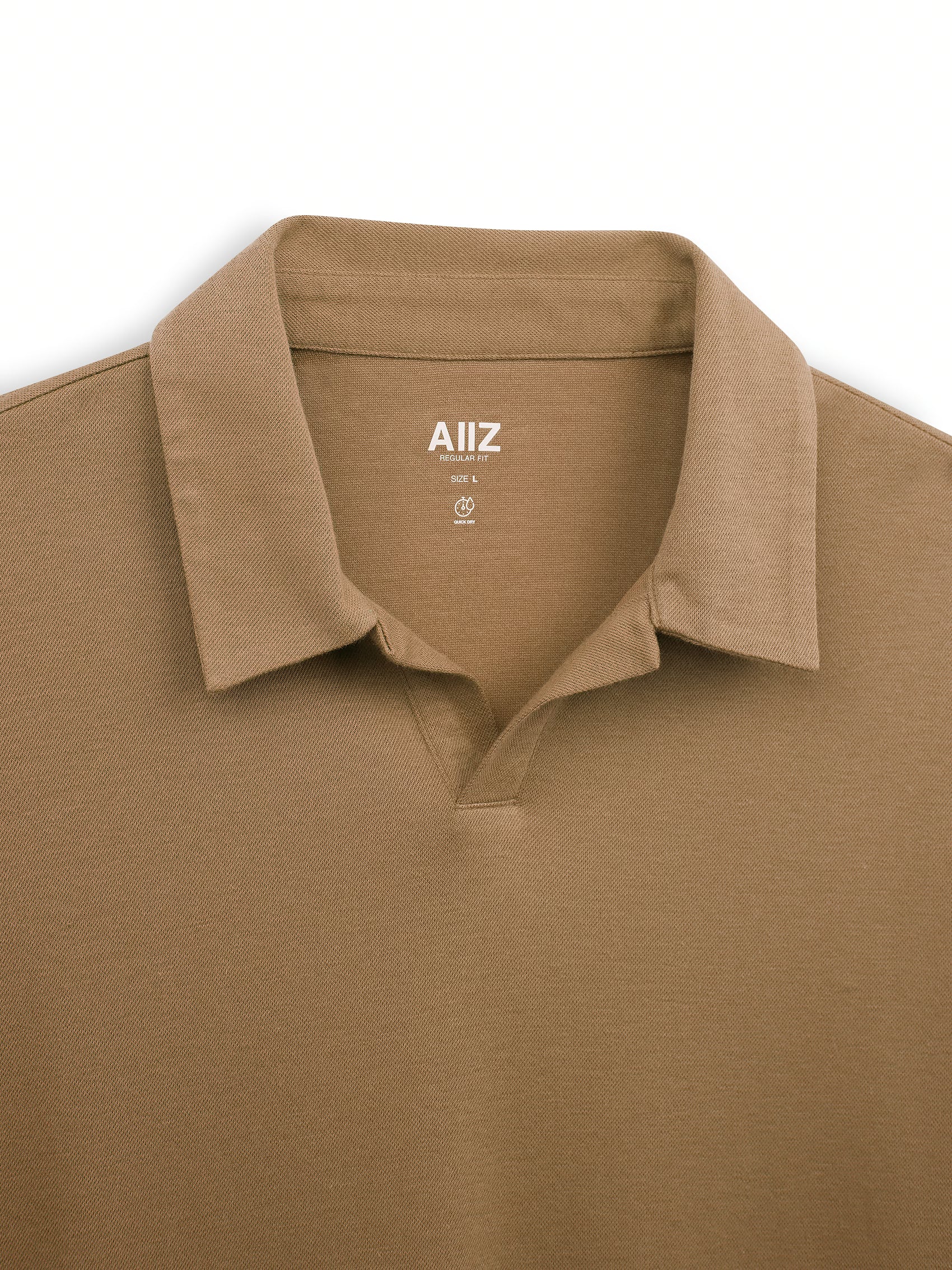 AIIZ Men’s Open Collar Polo Shirt
