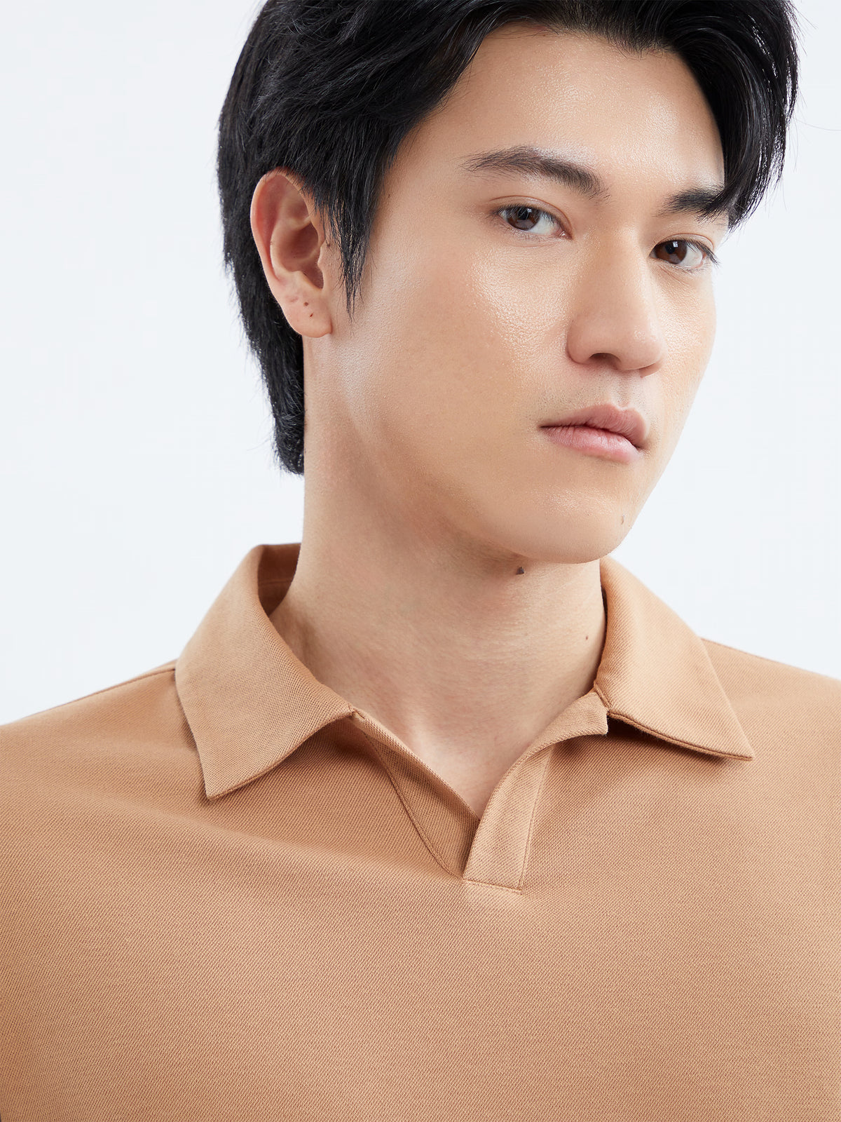 AIIZ Men’s Open Collar Polo Shirt