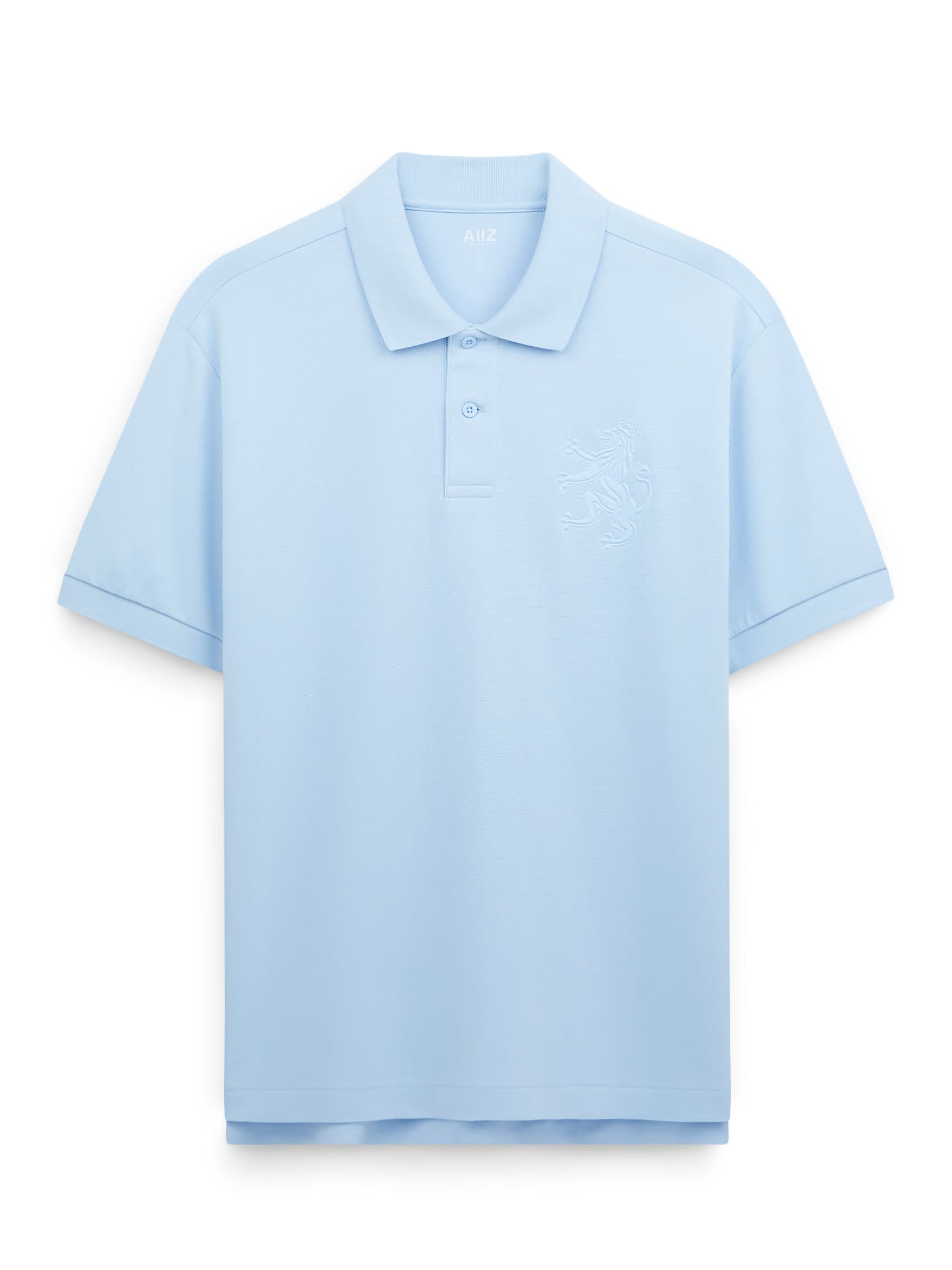 AIIZ Men's Big Lion Pique Polo Shirt