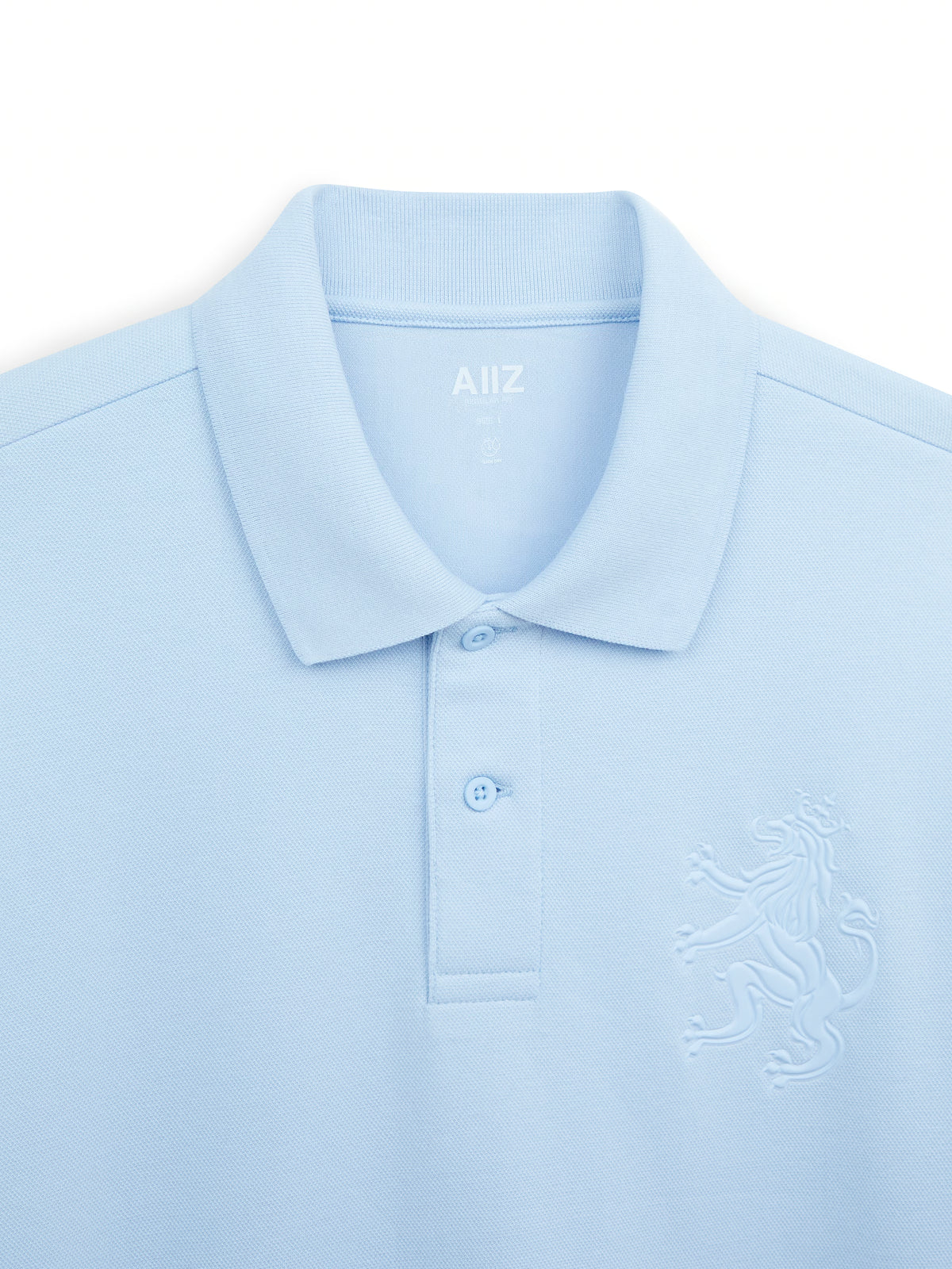 AIIZ Men's Big Lion Pique Polo Shirt