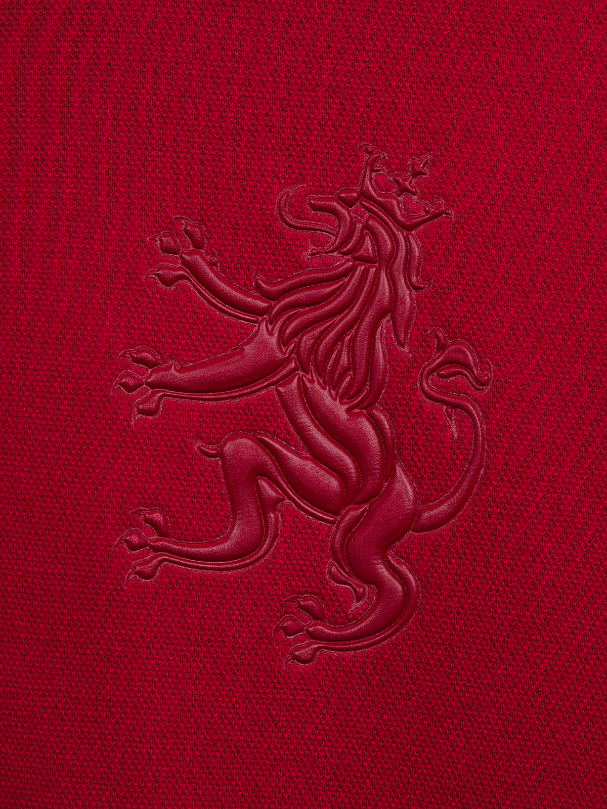 AIIZ Men's Big Lion Pique Polo Shirt
