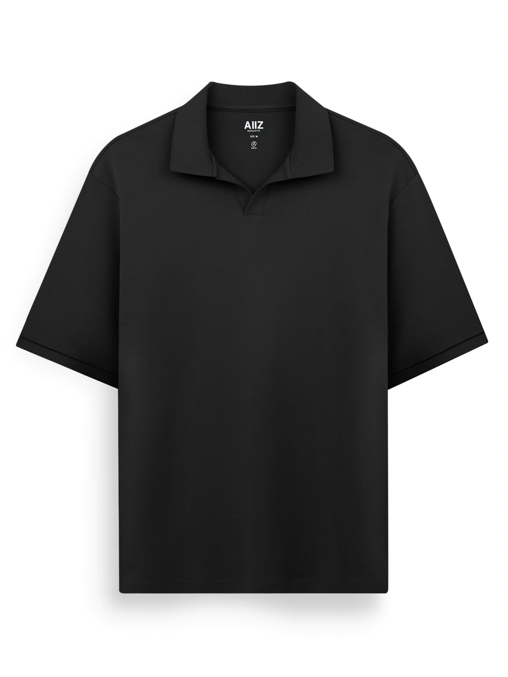 AIIZ Men's Open Collar Polo Shirt