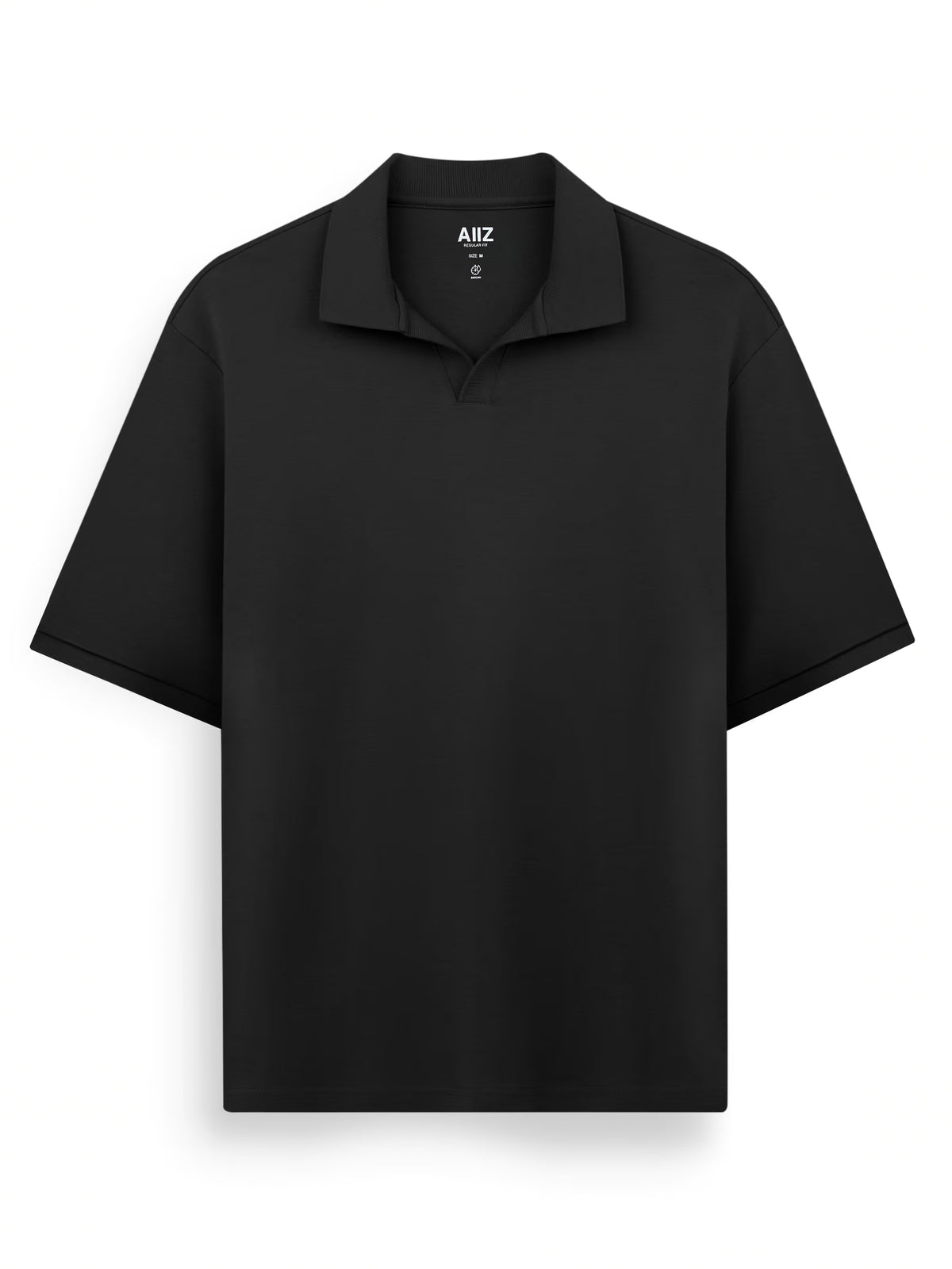AIIZ Men's Open Collar Polo Shirt