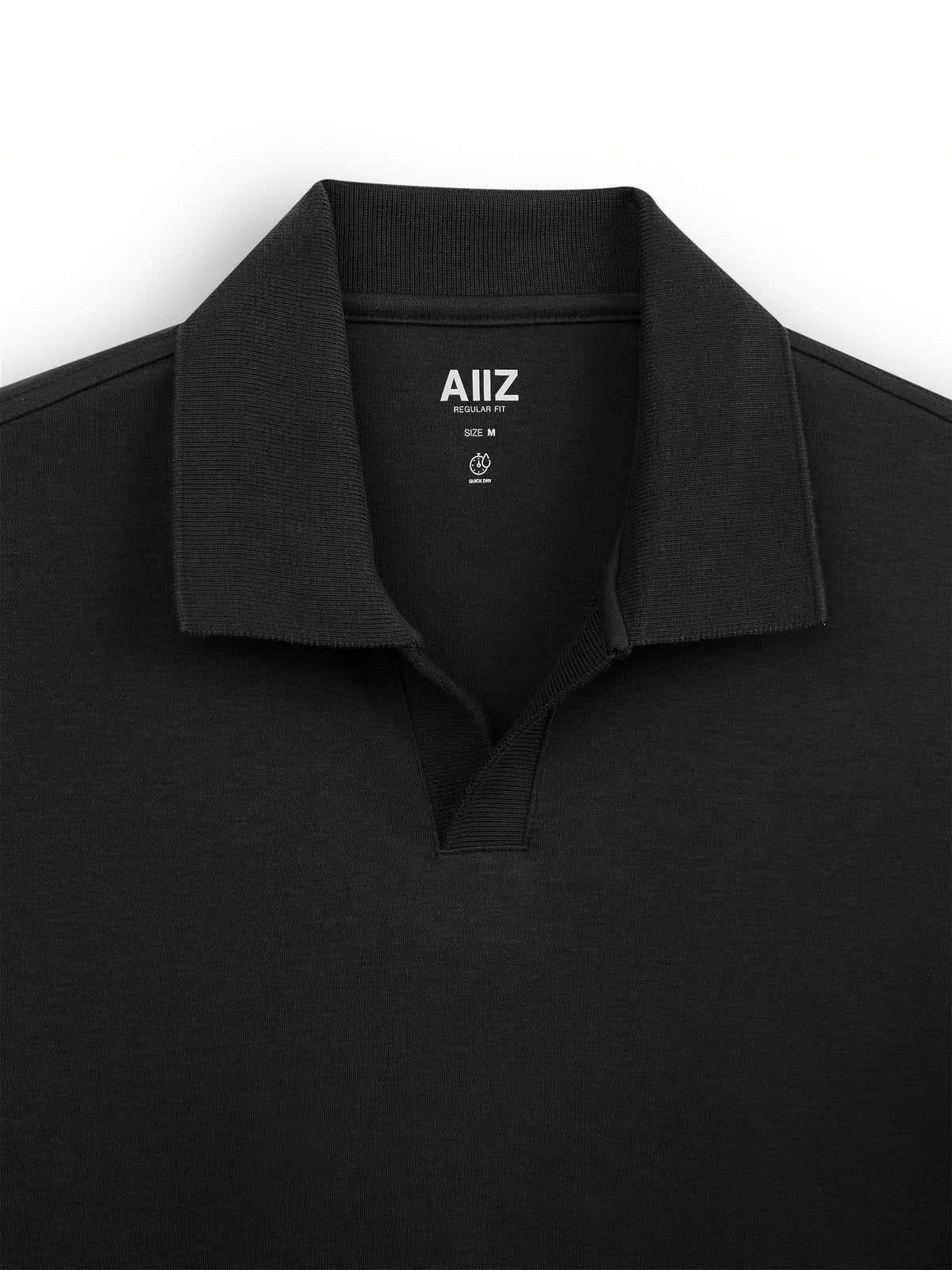 AIIZ Men's Open Collar Polo Shirt