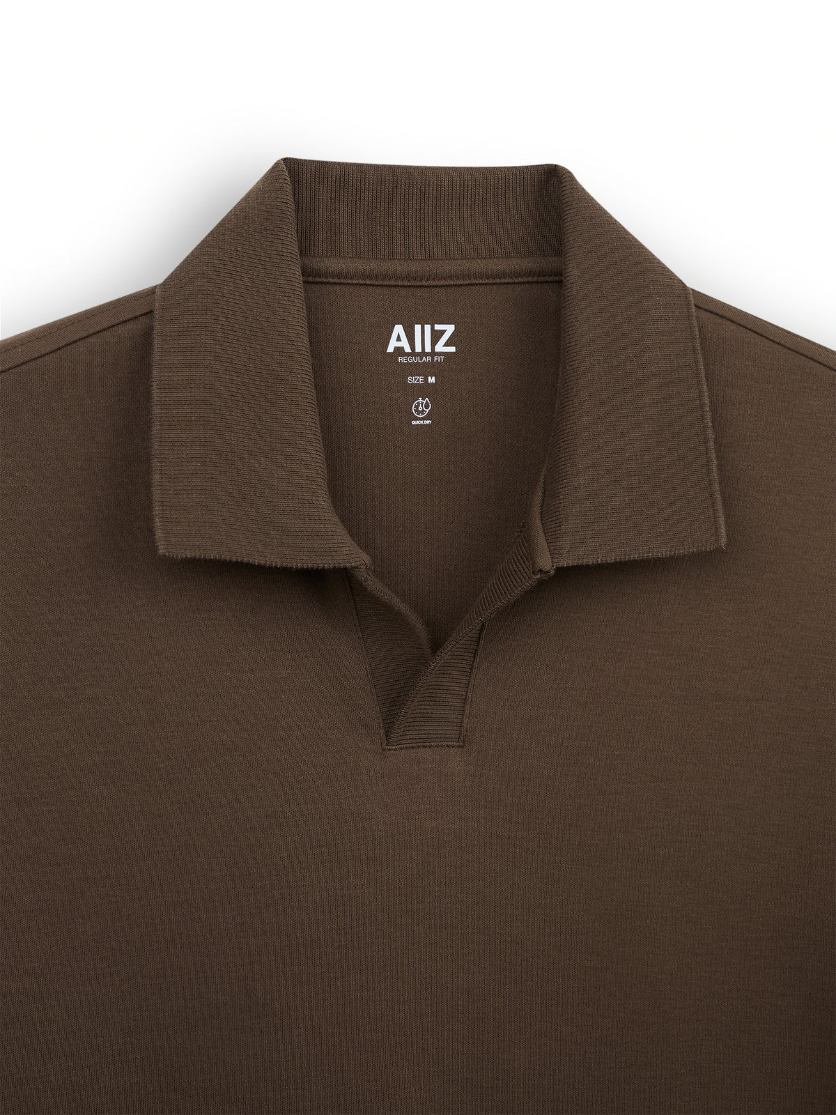 AIIZ Men's Open Collar Polo Shirt