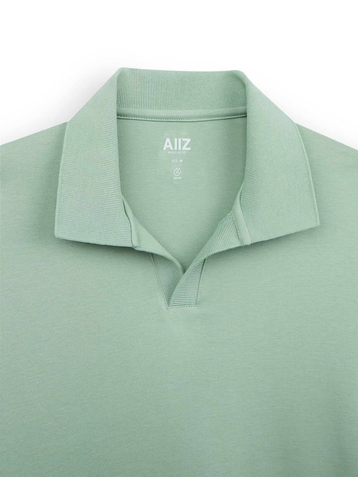 AIIZ Men's Open Collar Polo Shirt
