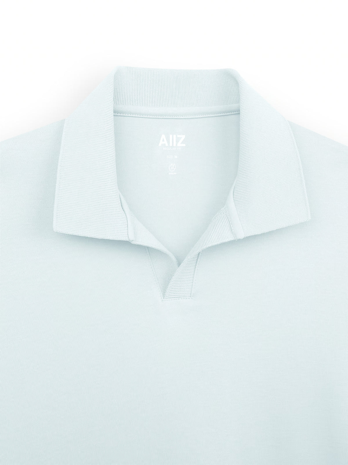 AIIZ Men's Open Collar Polo Shirt