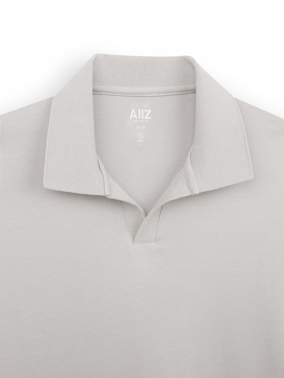 AIIZ Men's Open Collar Polo Shirt