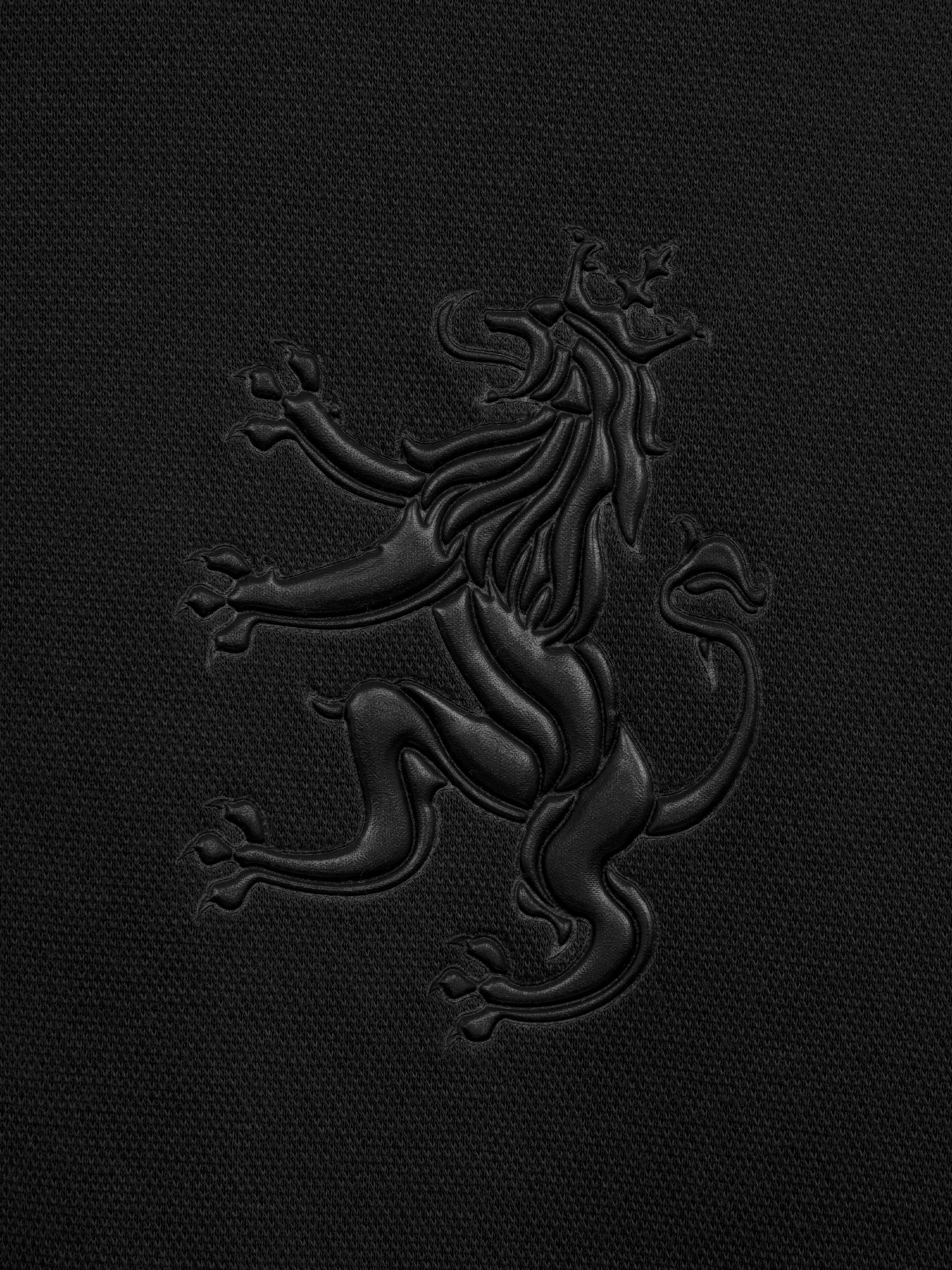 AIIZ Men's Big Lion Pique Polo Shirt