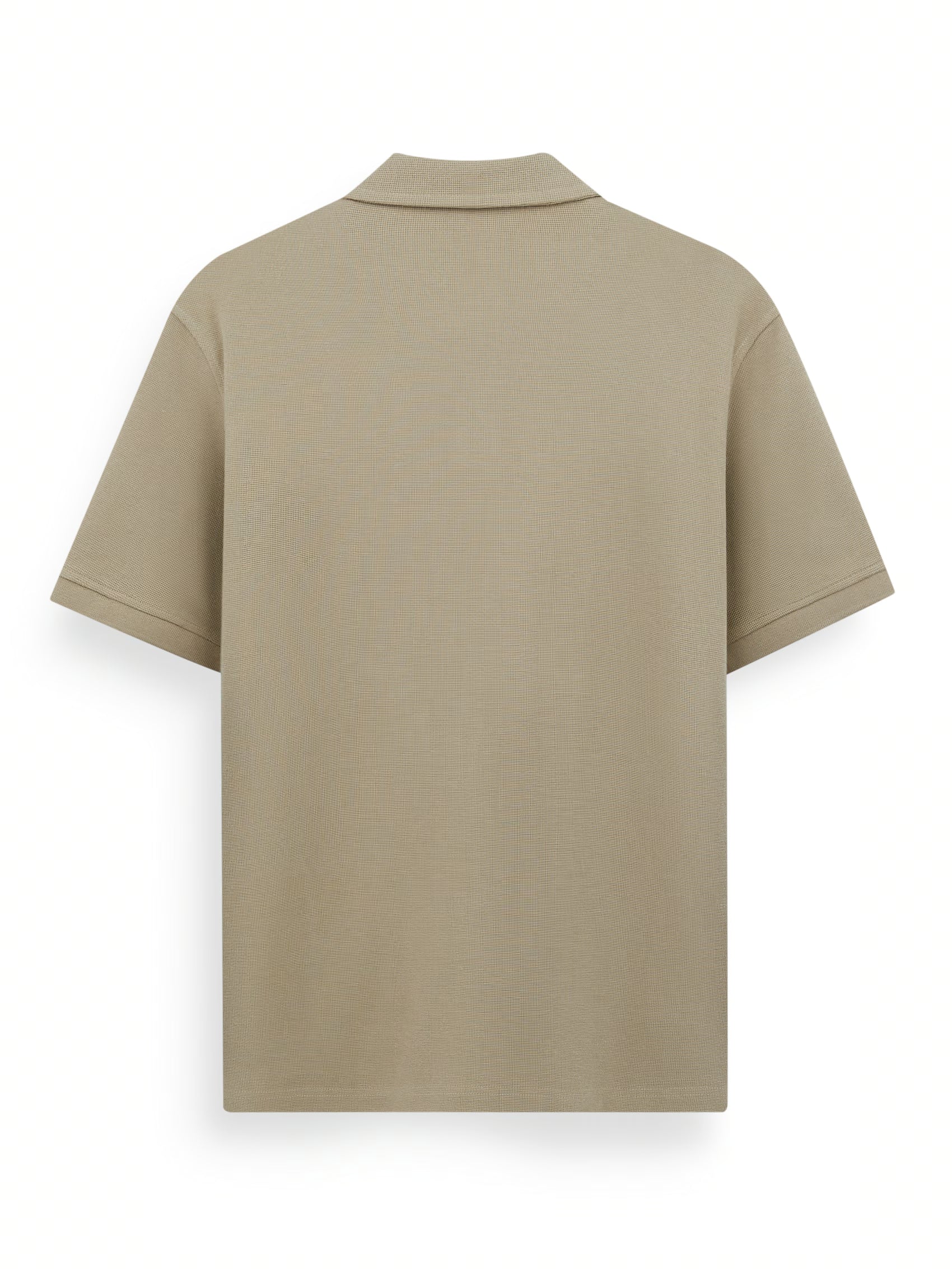AIIZ Men's Solid Texture Polo Shirt
