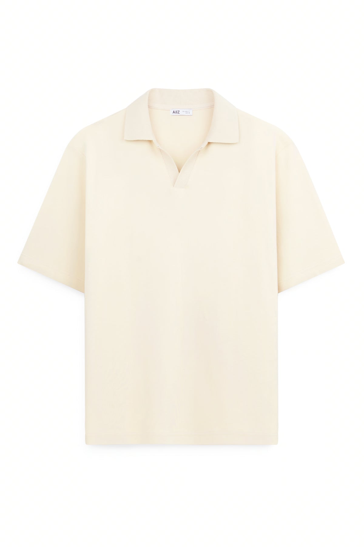 AIIZ Men's Open Collar Polo Shirt