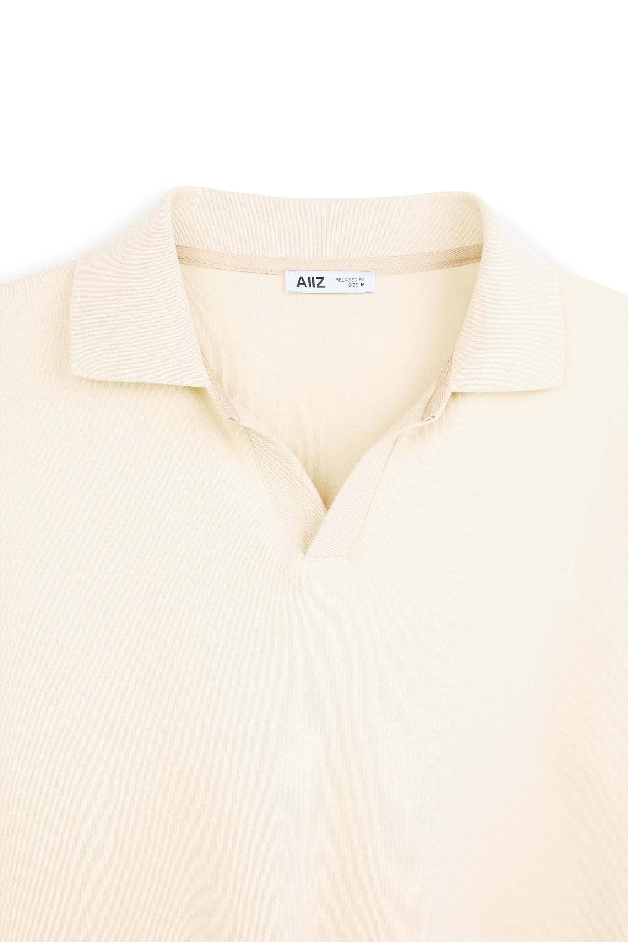 AIIZ Men's Open Collar Polo Shirt