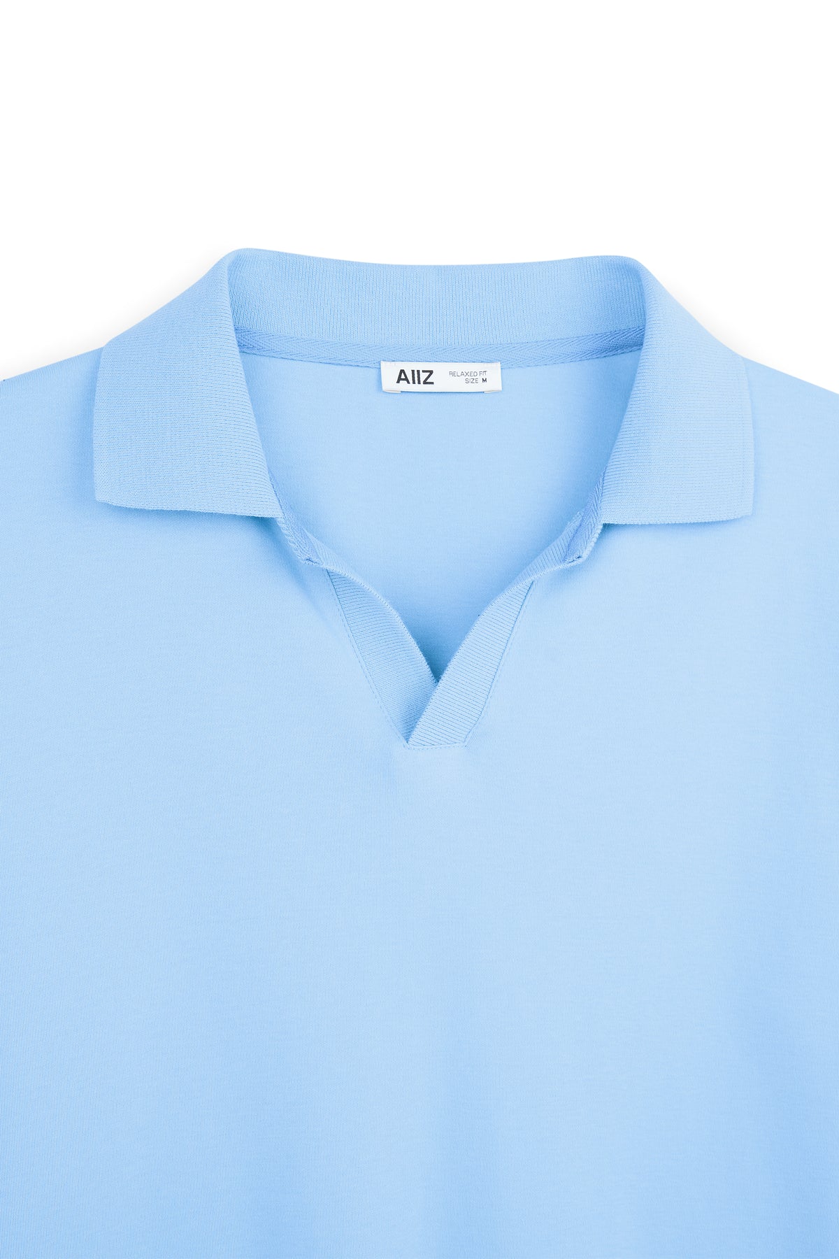 AIIZ Men's Open Collar Polo Shirt