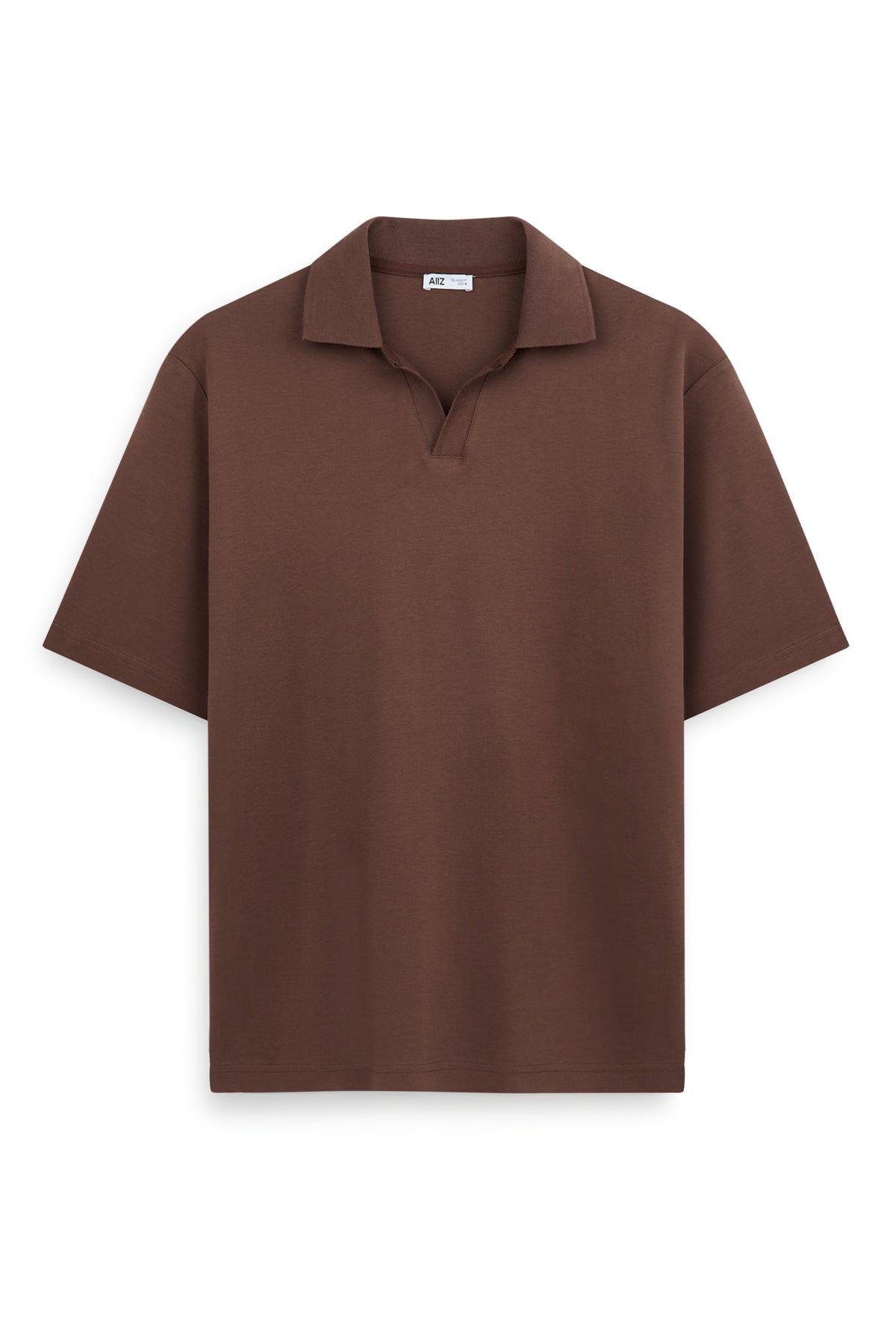 AIIZ Men's Open Collar Polo Shirt