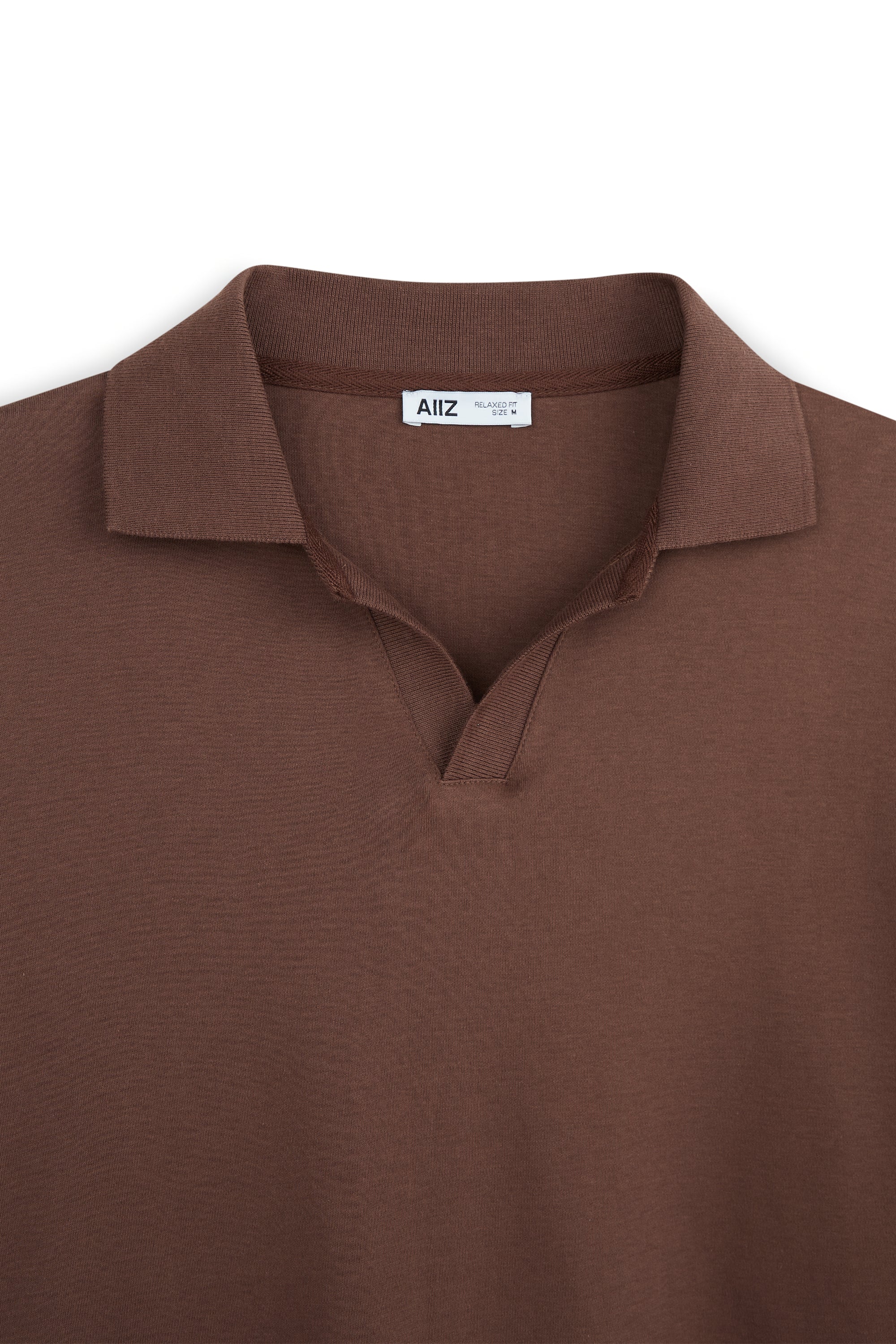 AIIZ Men's Open Collar Polo Shirt