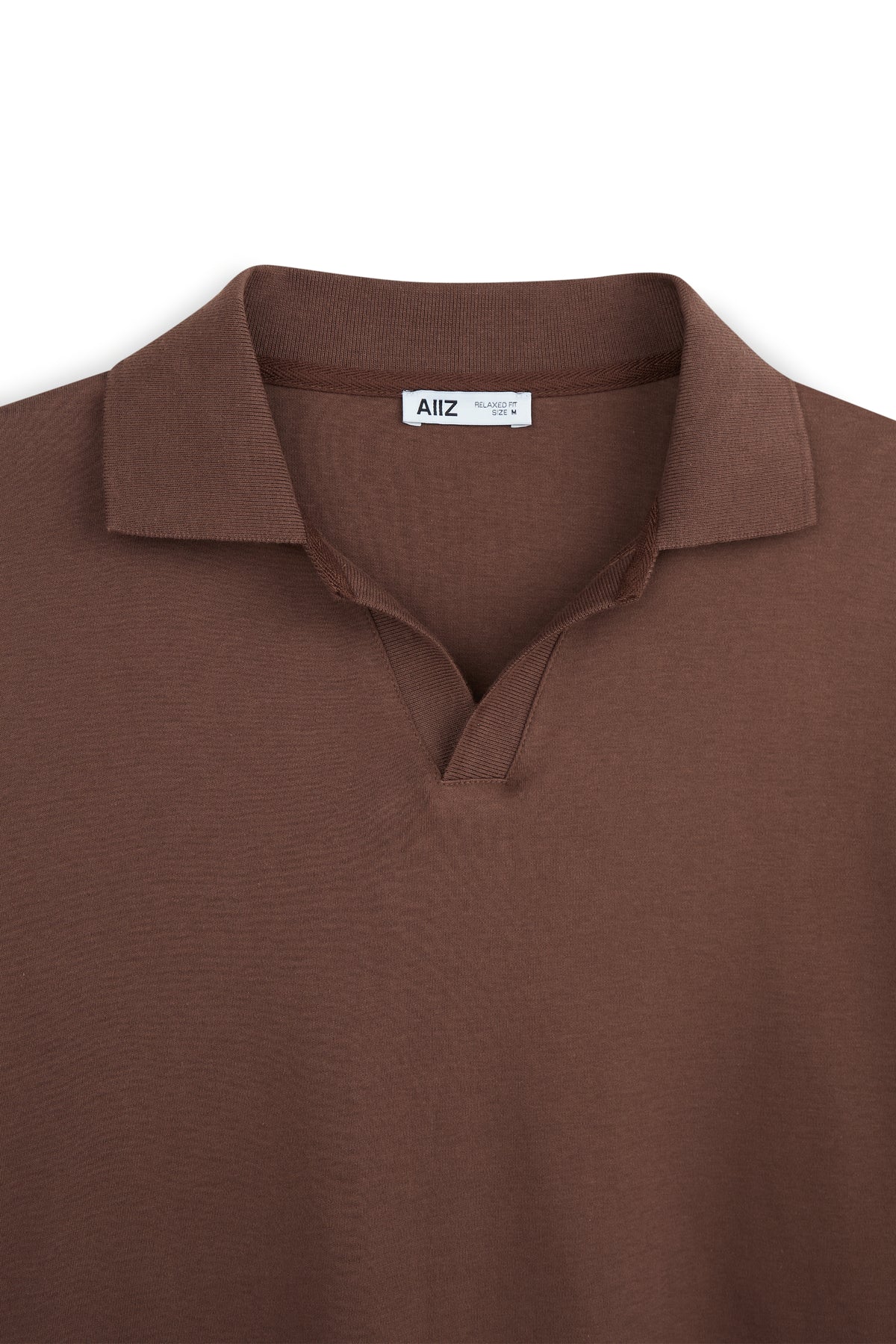 AIIZ Men's Open Collar Polo Shirt