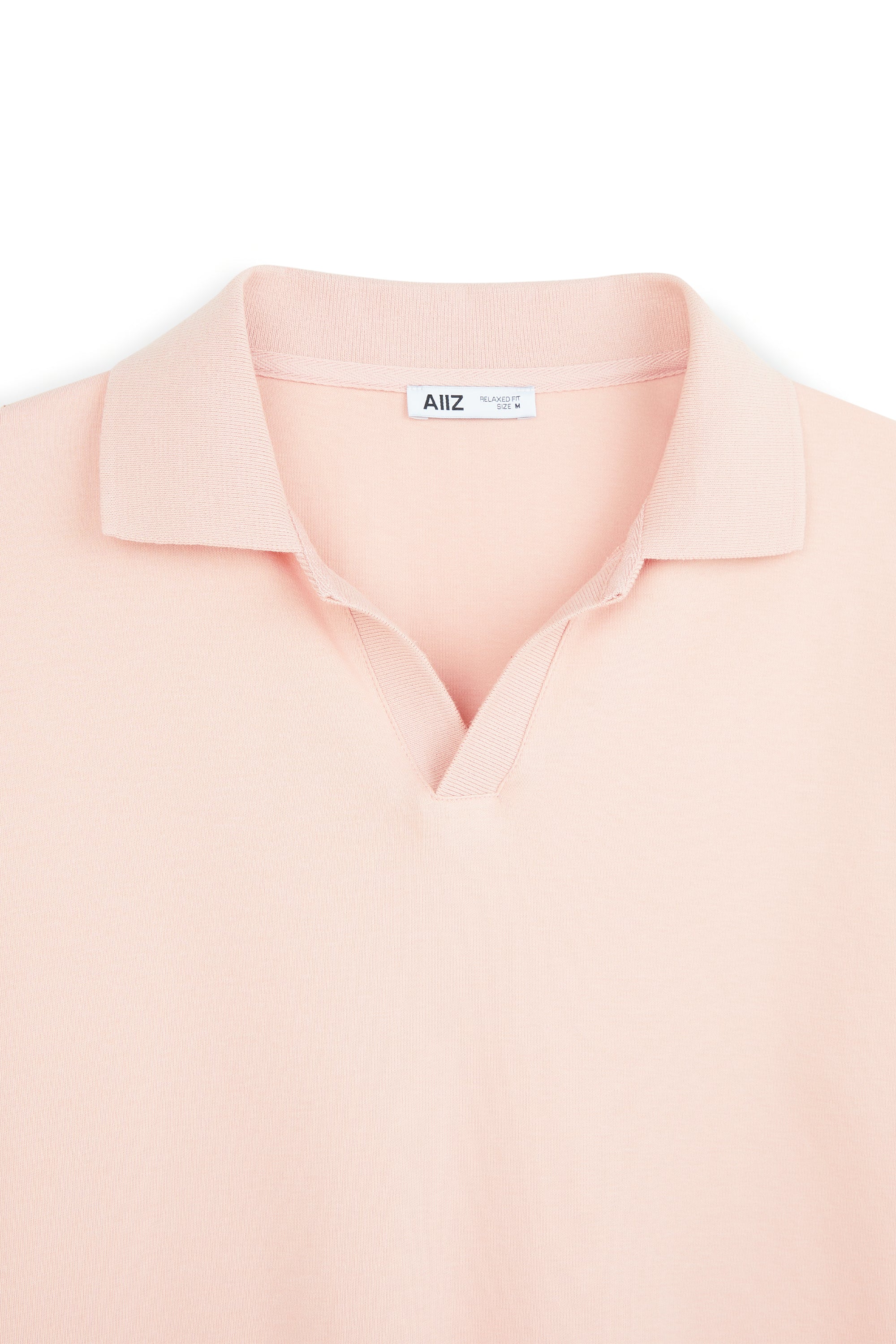 AIIZ Men's Open Collar Polo Shirt