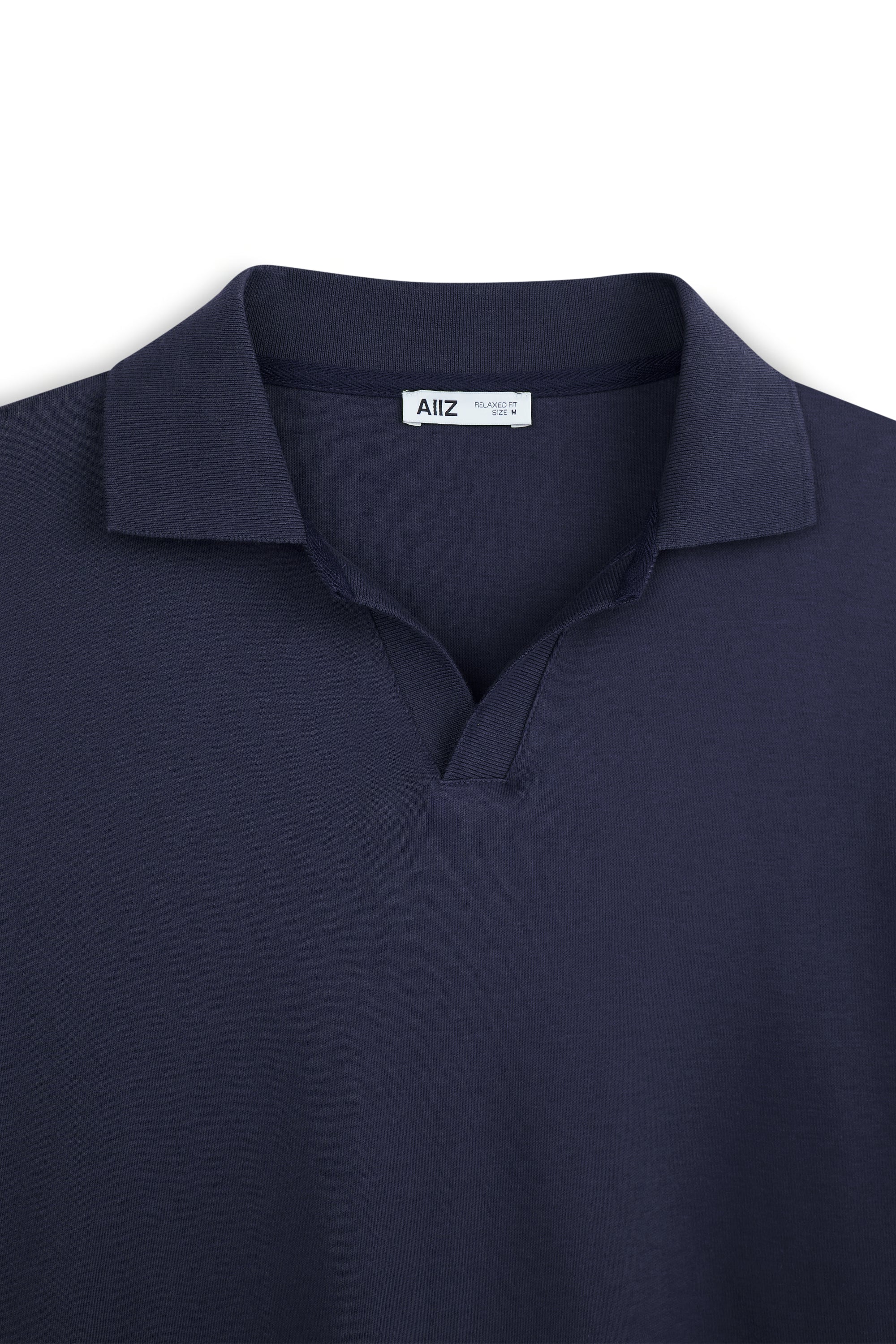 AIIZ Men's Open Collar Polo Shirt