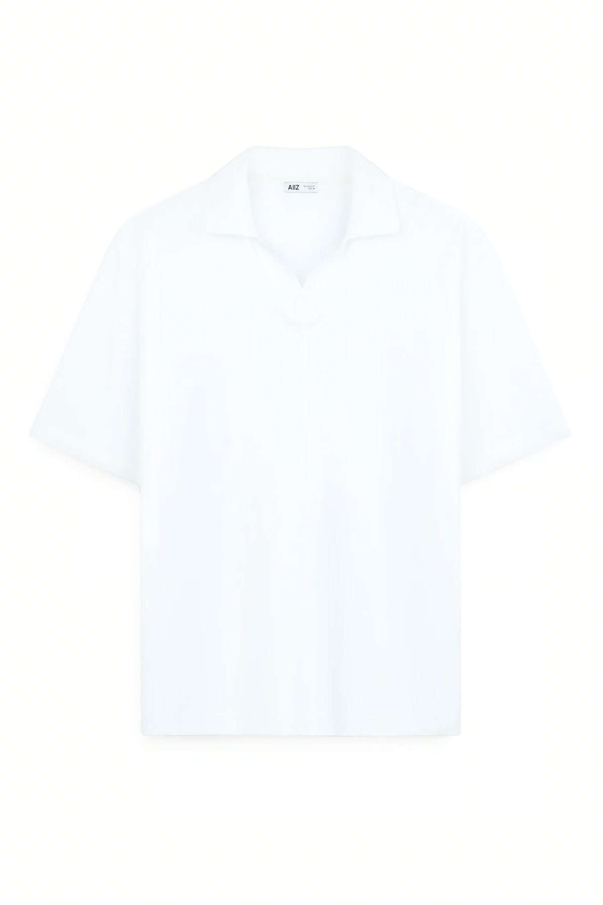 AIIZ Men's Open Collar Polo Shirt