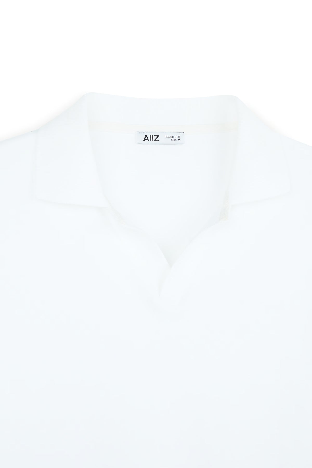 AIIZ Men's Open Collar Polo Shirt
